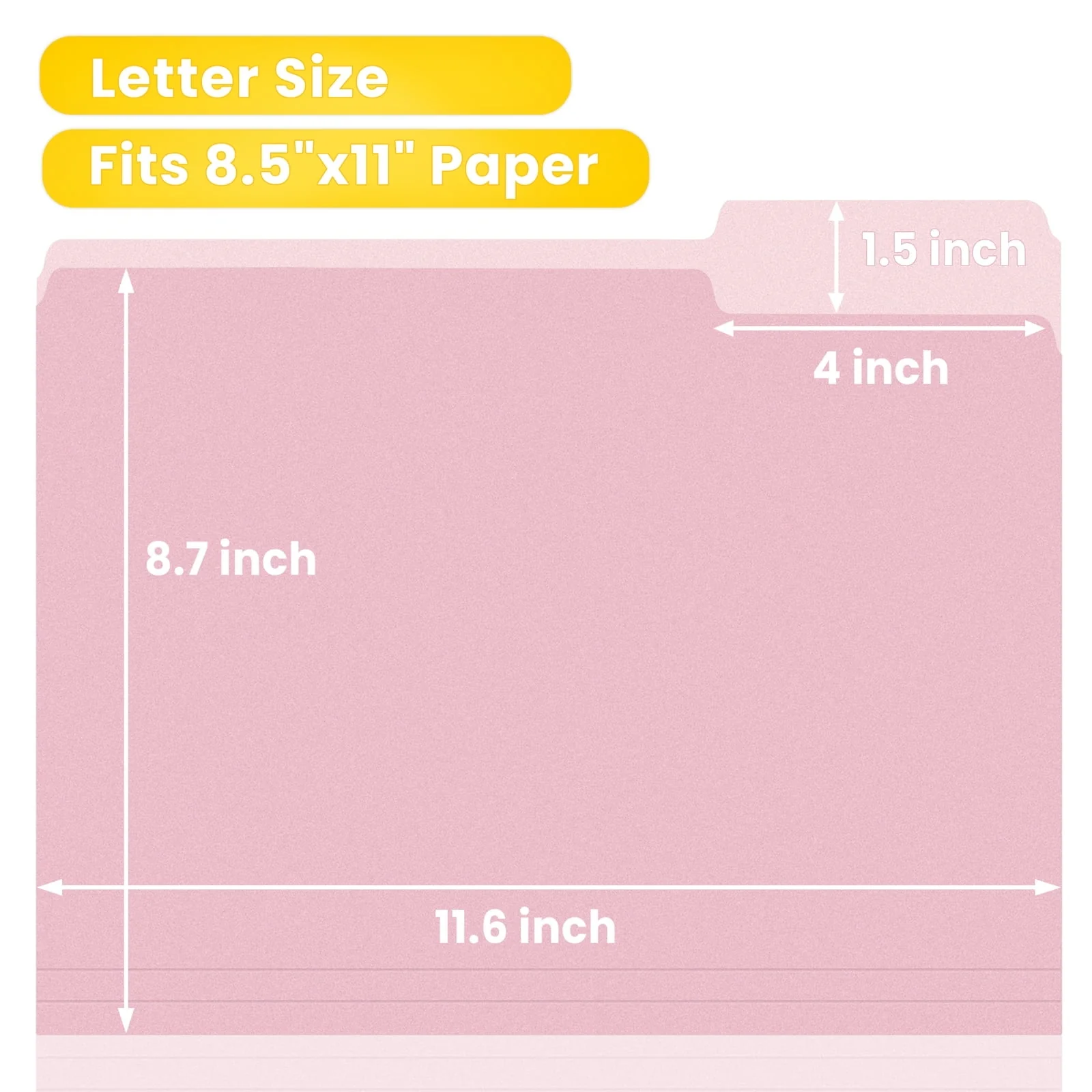 SUNEE File Folders, 30 pack Manilla Folders 8.5 x 11, 1/3 Cut Tab for Easy Labeling and Organization, Durable Standard Paper for Home, Office, School Filing - Image 17