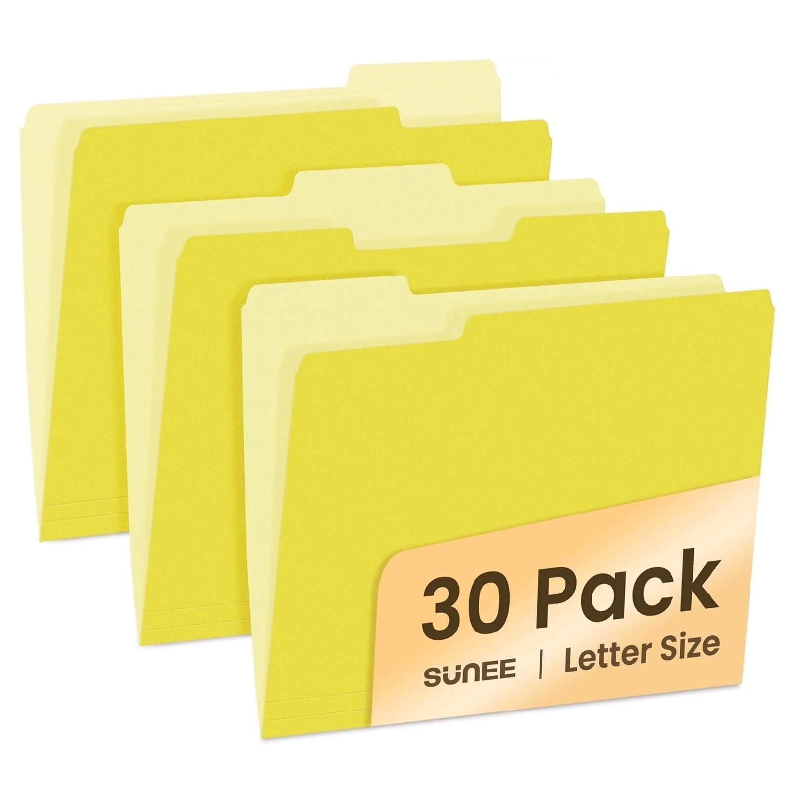 SUNEE File Folders, 30 pack Manilla Folders 8.5 x 11, 1/3 Cut Tab for Easy Labeling and Organization, Durable Standard Paper for Home, Office, School Filing - Image 20