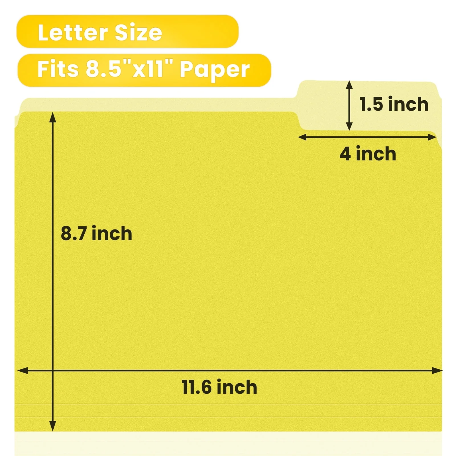 SUNEE File Folders, 30 pack Manilla Folders 8.5 x 11, 1/3 Cut Tab for Easy Labeling and Organization, Durable Standard Paper for Home, Office, School Filing - Image 23