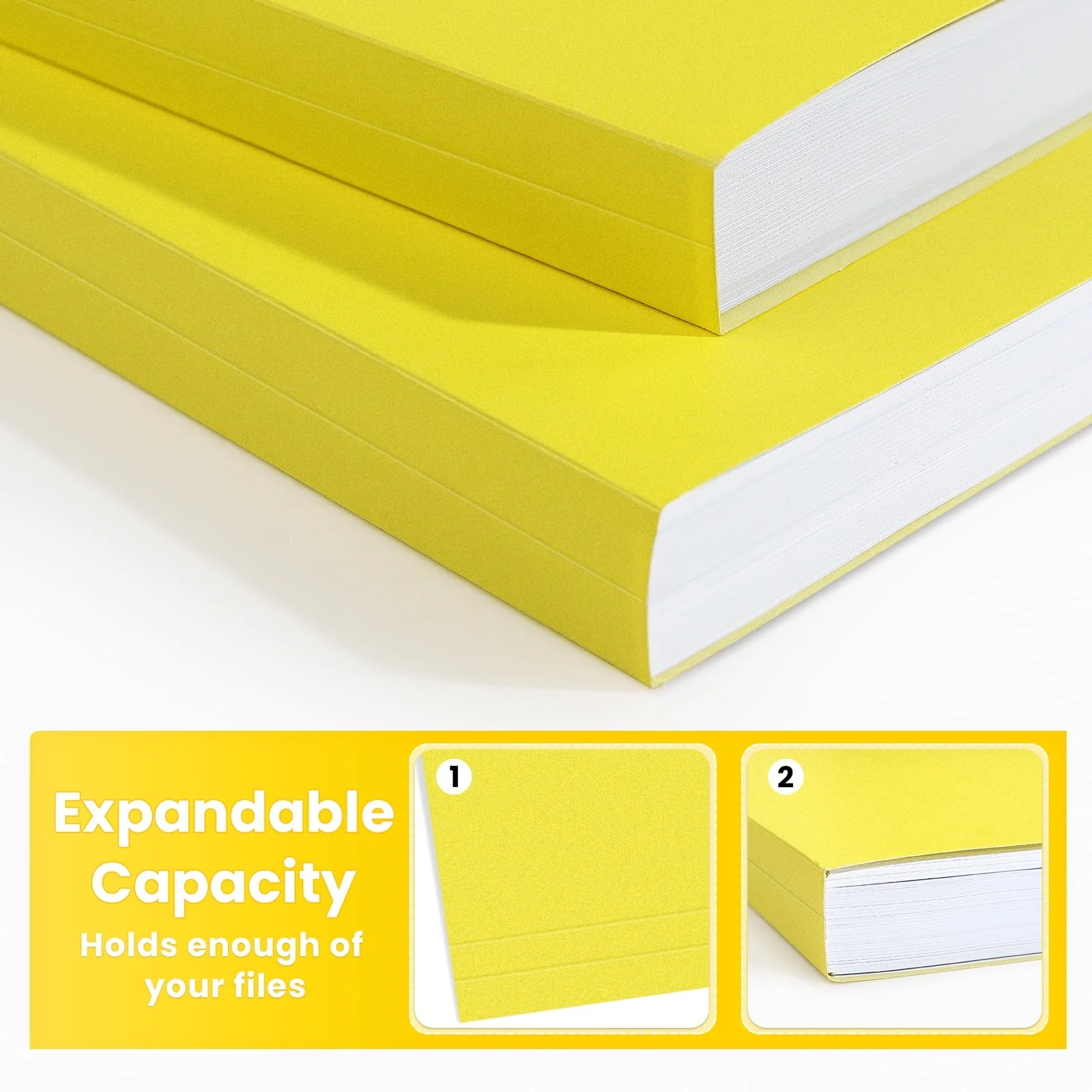 SUNEE File Folders, 30 pack Manilla Folders 8.5 x 11, 1/3 Cut Tab for Easy Labeling and Organization, Durable Standard Paper for Home, Office, School Filing - Image 25