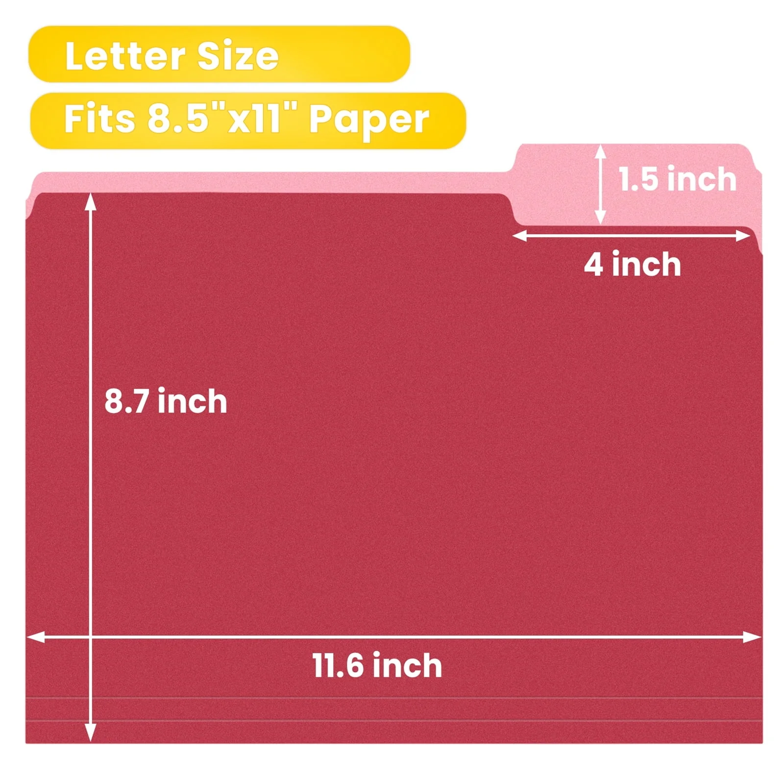 SUNEE File Folders, 30 pack Manilla Folders 8.5 x 11, 1/3 Cut Tab for Easy Labeling and Organization, Durable Standard Paper for Home, Office, School Filing - Image 27