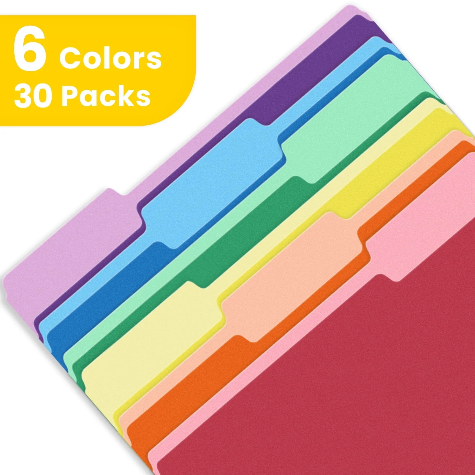 SUNEE File Folders, 30 pack Manilla Folders 8.5 x 11, 1/3 Cut Tab for Easy Labeling and Organization, Durable Standard Paper for Home, Office, School Filing - Image 28
