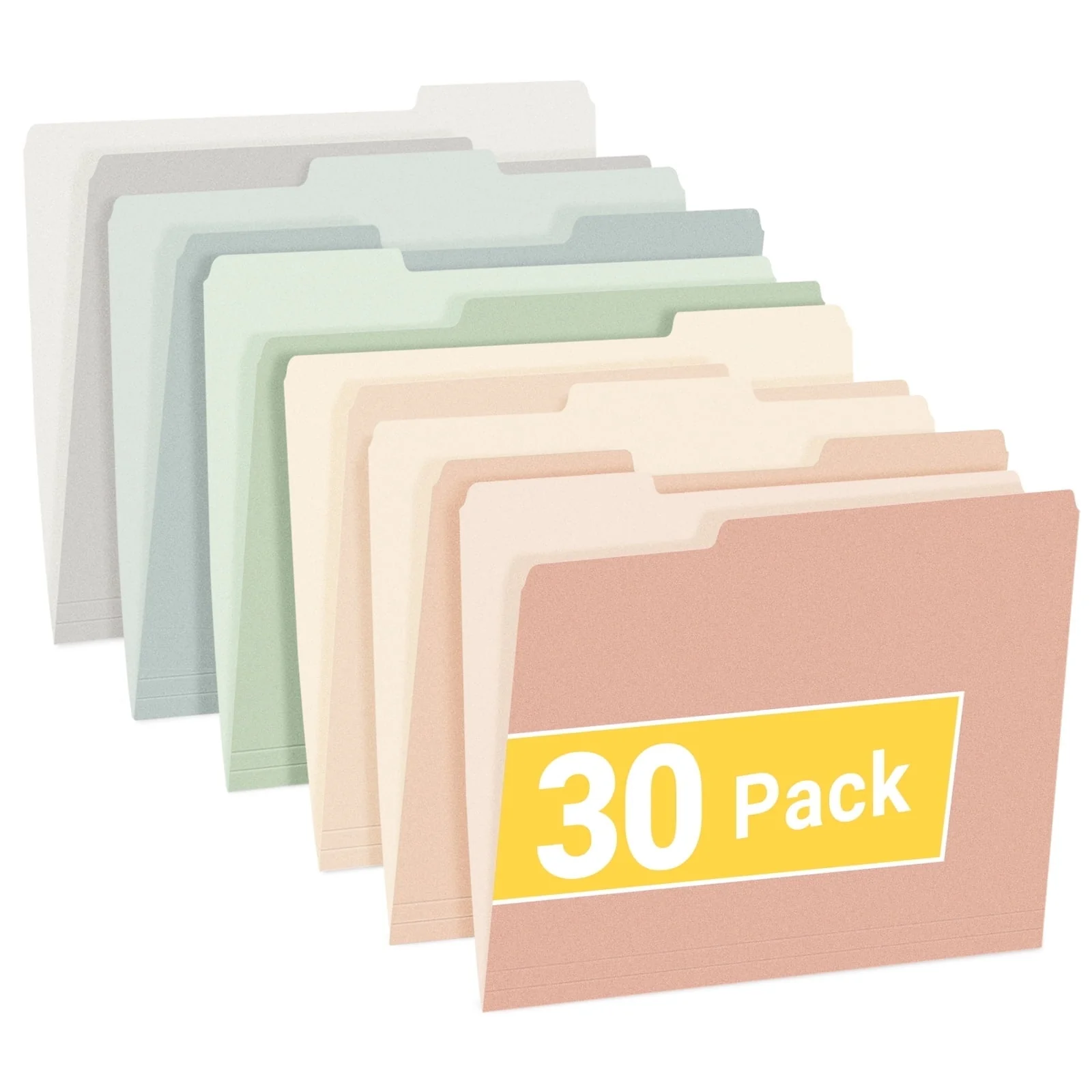 SUNEE File Folders, 30 pack Manilla Folders 8.5 x 11, 1/3 Cut Tab for Easy Labeling and Organization, Durable Standard Paper for Home, Office, School Filing - Image 32