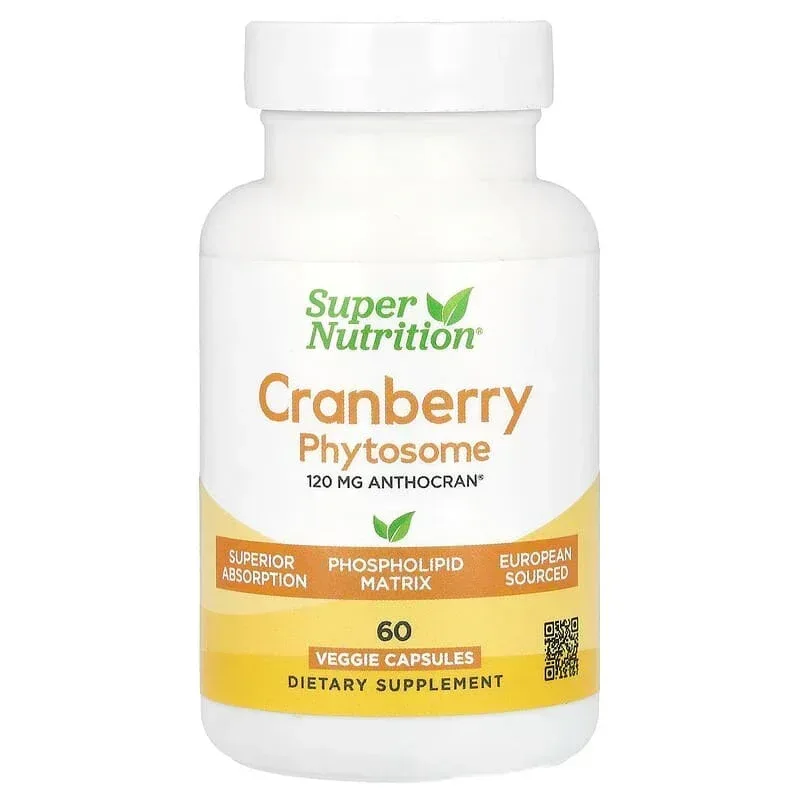 Super Nutrition, Cranberry Phytosome Anthocran®, 120 mg, 60 Veggie Capsules