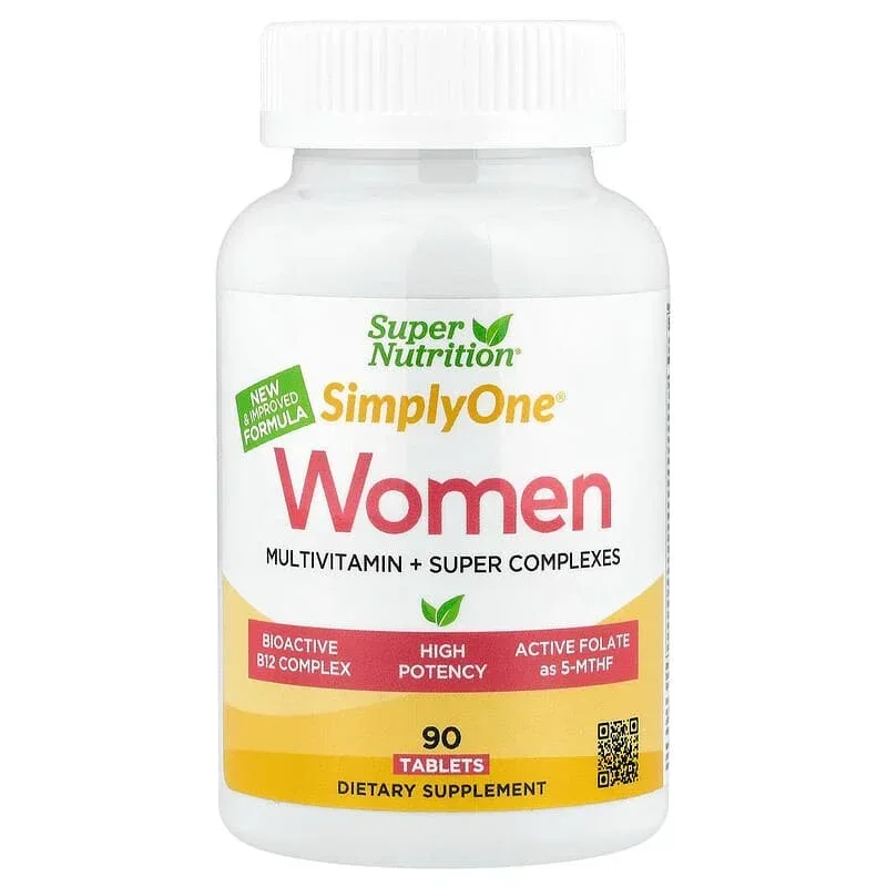 Super Nutrition, Simply One®, Women Multivitamin + Super Complexes, 90 Tablets