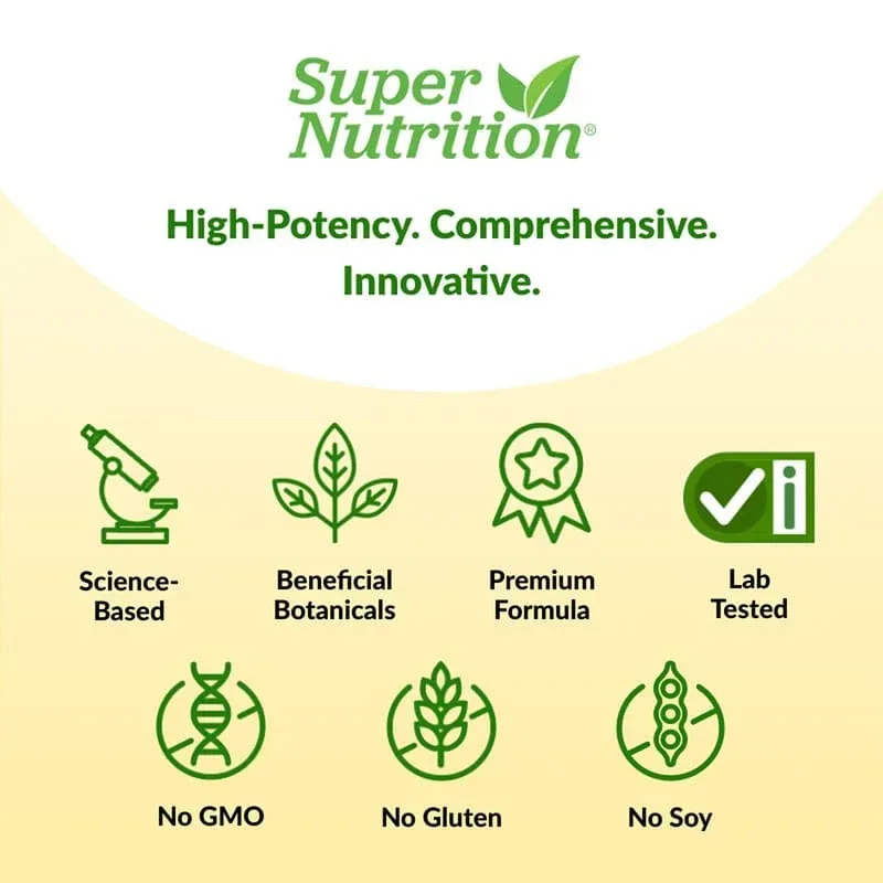 Super Nutrition, SimplyOne®, Men’s Multivitamin + Super Complexes with Vitamin C + Super Adaptogen Complex, 90 Tablets - Image 5