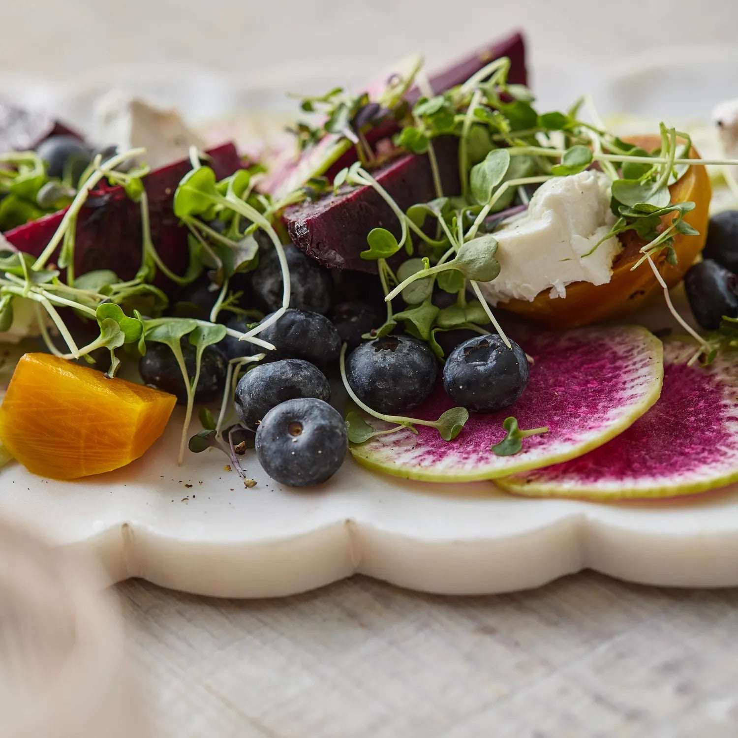 Sur La Table Rectangular White Marble Platter - Image 2