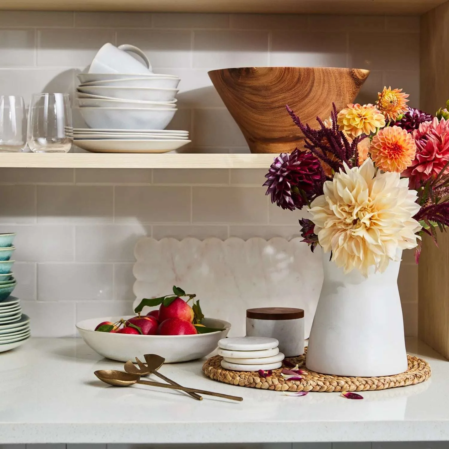 Sur La Table Rectangular White Marble Platter - Image 5