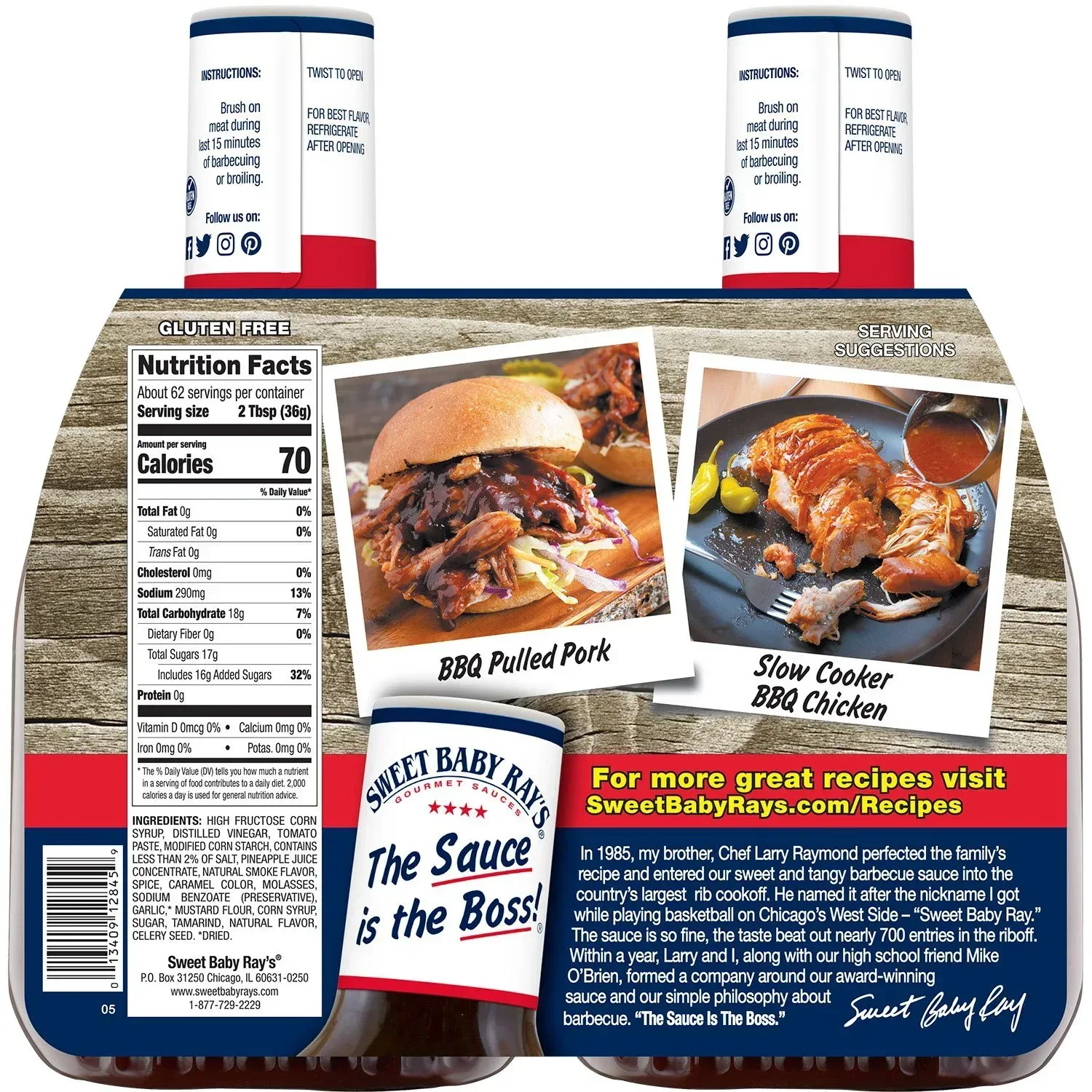 Sweet Baby Ray's Barbecue Sauce, 40 oz., 2 pk. - Image 3