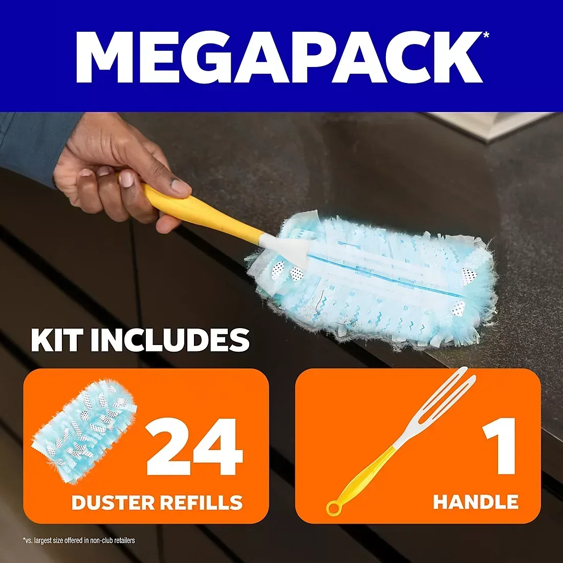 Swiffer Duster Starting Kit with Short Handle, 24 Duster Refills - Image 4