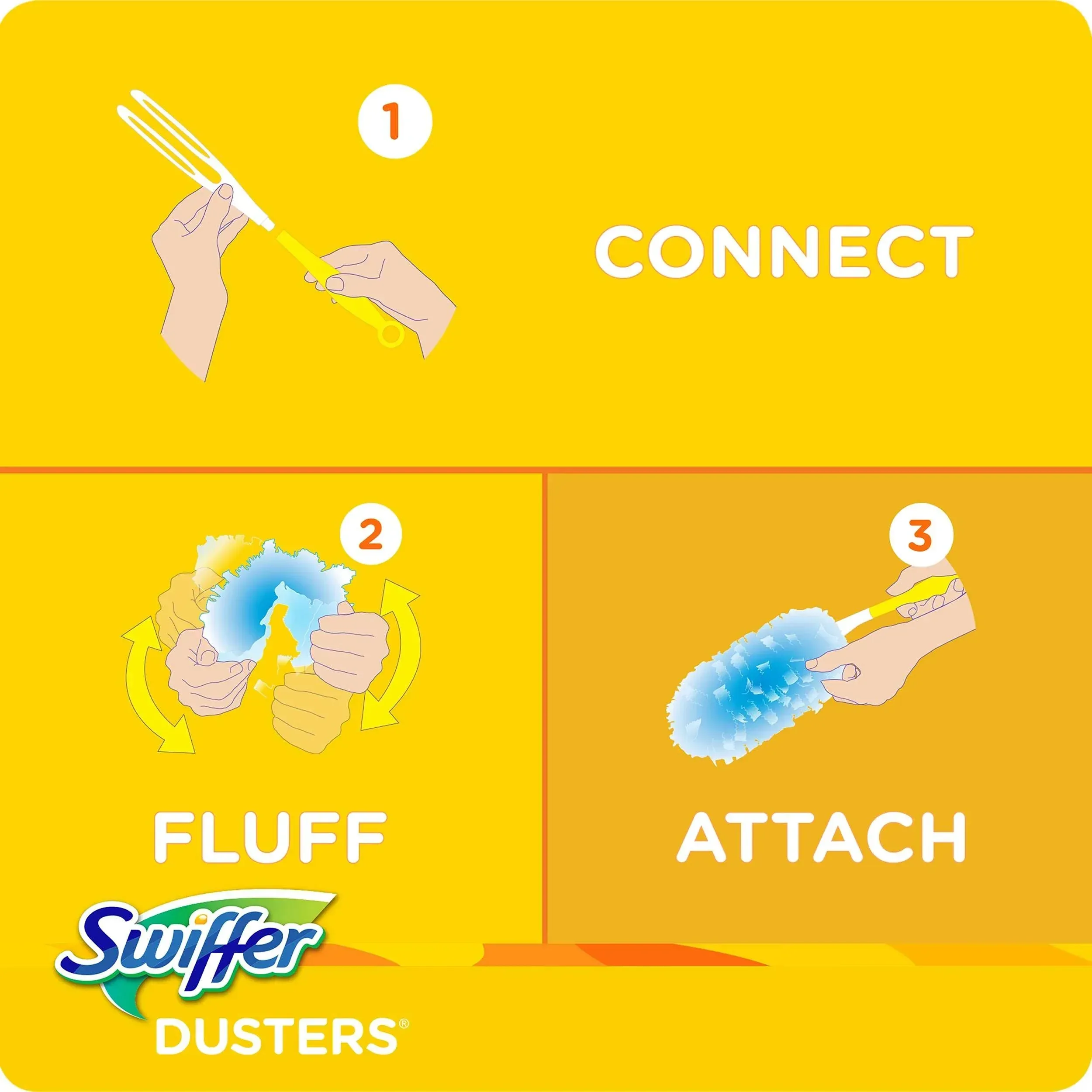 Swiffer Dusters Cleaning Kit, Feather Duster Alternative, Unscented, Includes 1 Handle + 5 Refills - Image 6