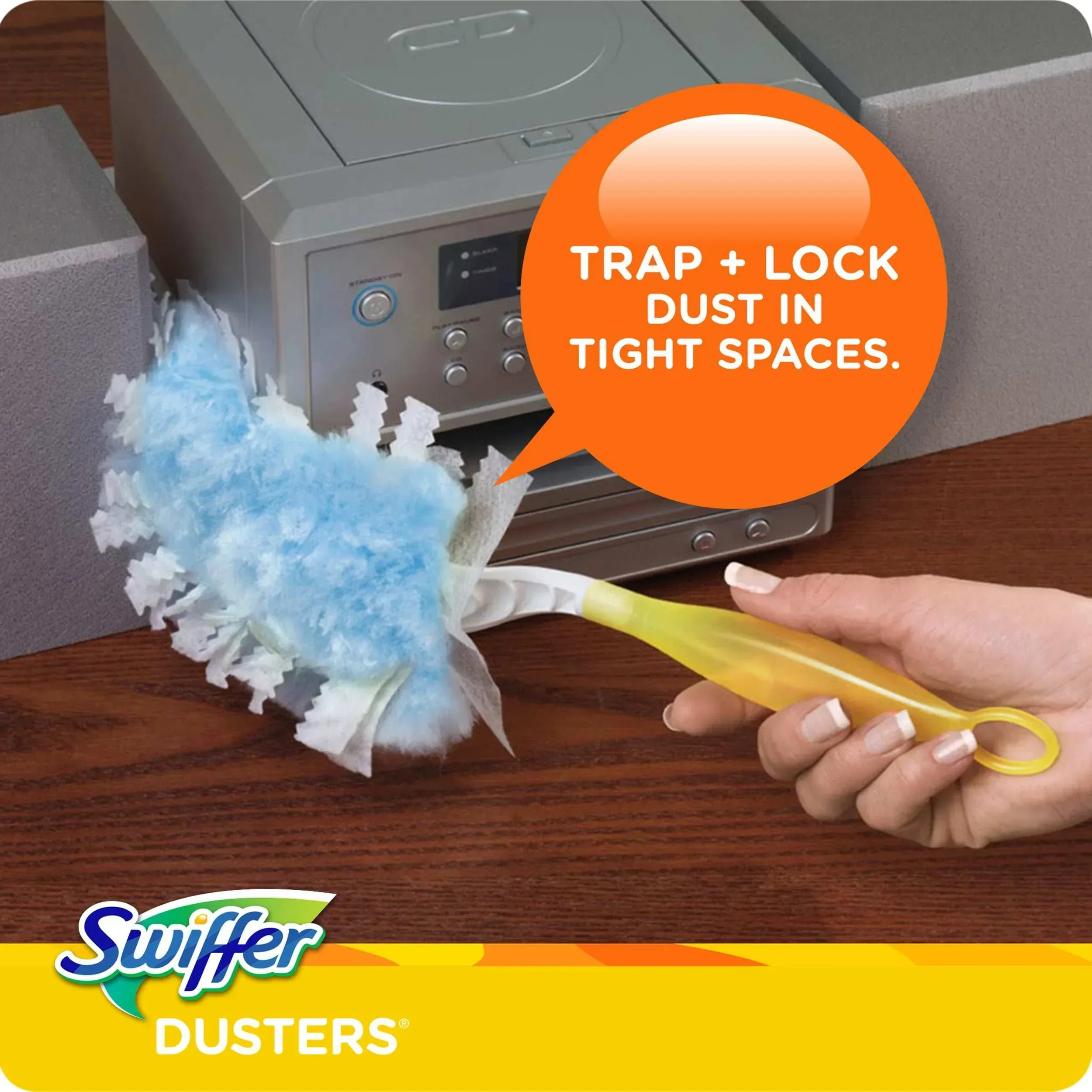 Swiffer Dusters Cleaning Kit, Feather Duster Alternative, Unscented, Includes 1 Handle + 5 Refills - Image 7