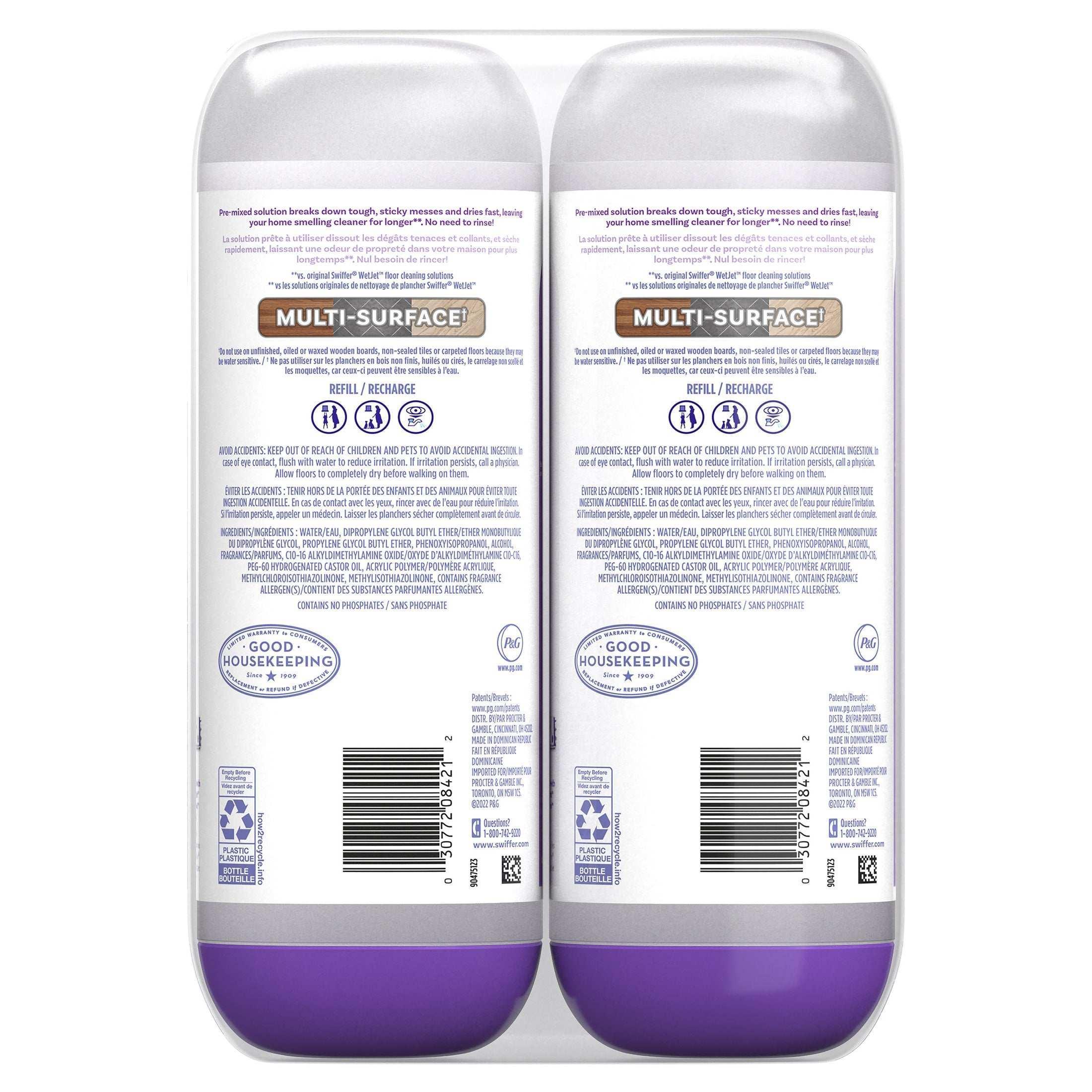Swiffer Power Mop Refill Solution, Tile, Vinyl, Laminate, Wood, Floor Cleaner, Lavender, 50.6 fl oz - Image 9