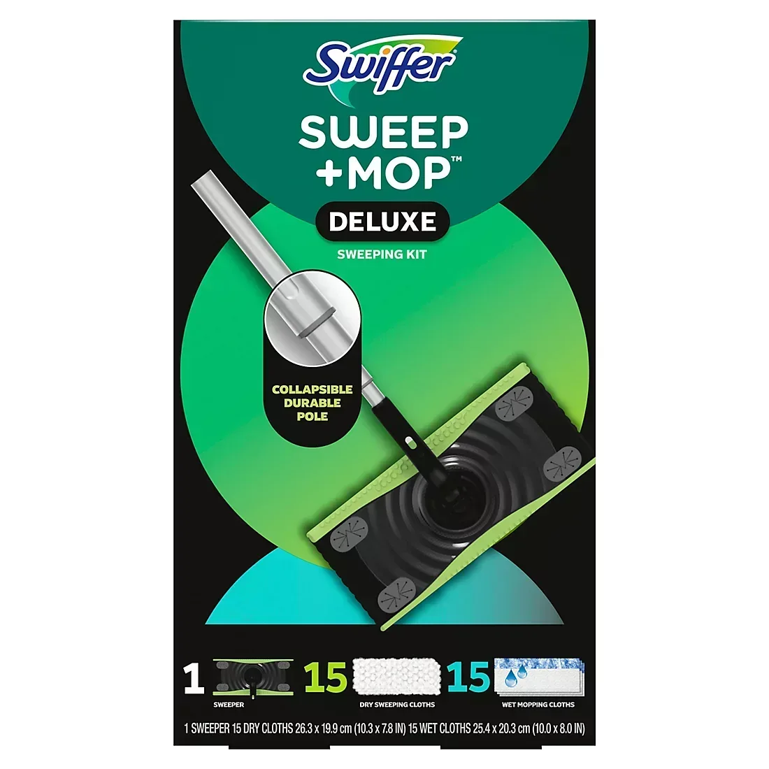 Swiffer Sweep and Mop Deluxe, 2-in-1 Floor Mopping and Sweeping Kit - Image 3