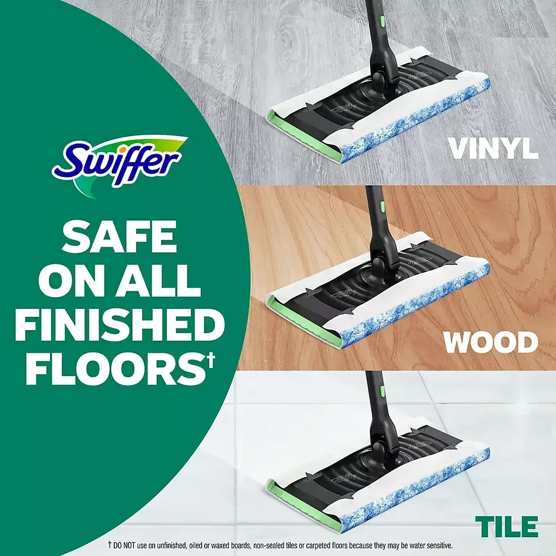 Swiffer Sweeper Heavy Duty Multi-Surface Wet Cloth Refills - Fresh scent, 2 pk./27 ct. - Image 3