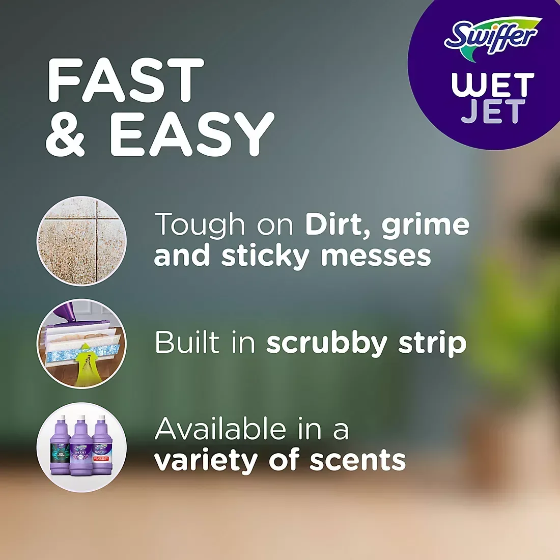 Swiffer WetJet Hardwood & Multi-Surface Floor Mop Cleaning Pads, 32 ct. - Image 2