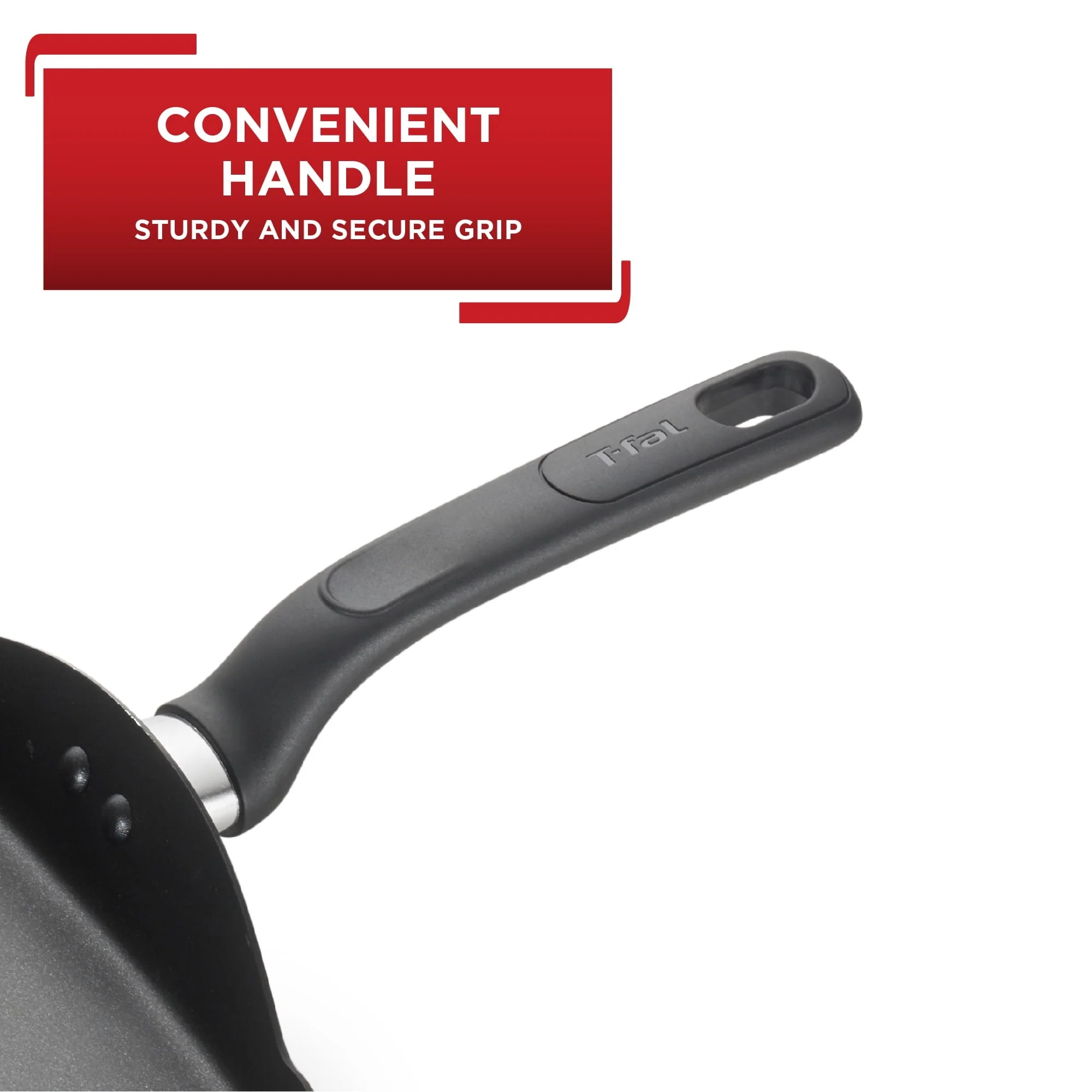 T-fal Easy Care Nonstick Cookware, Griddle, 11 inch, Grey - Image 3