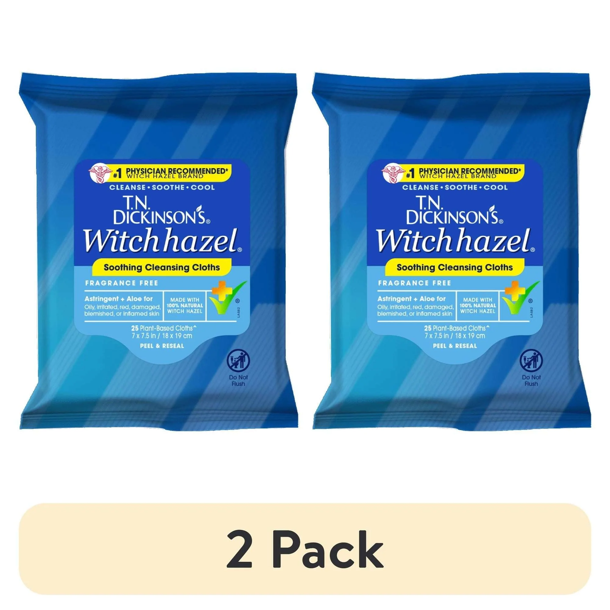 T.N. Dickinson's Witch Hazel Cleansing Cloths, 25 Count - Image 8