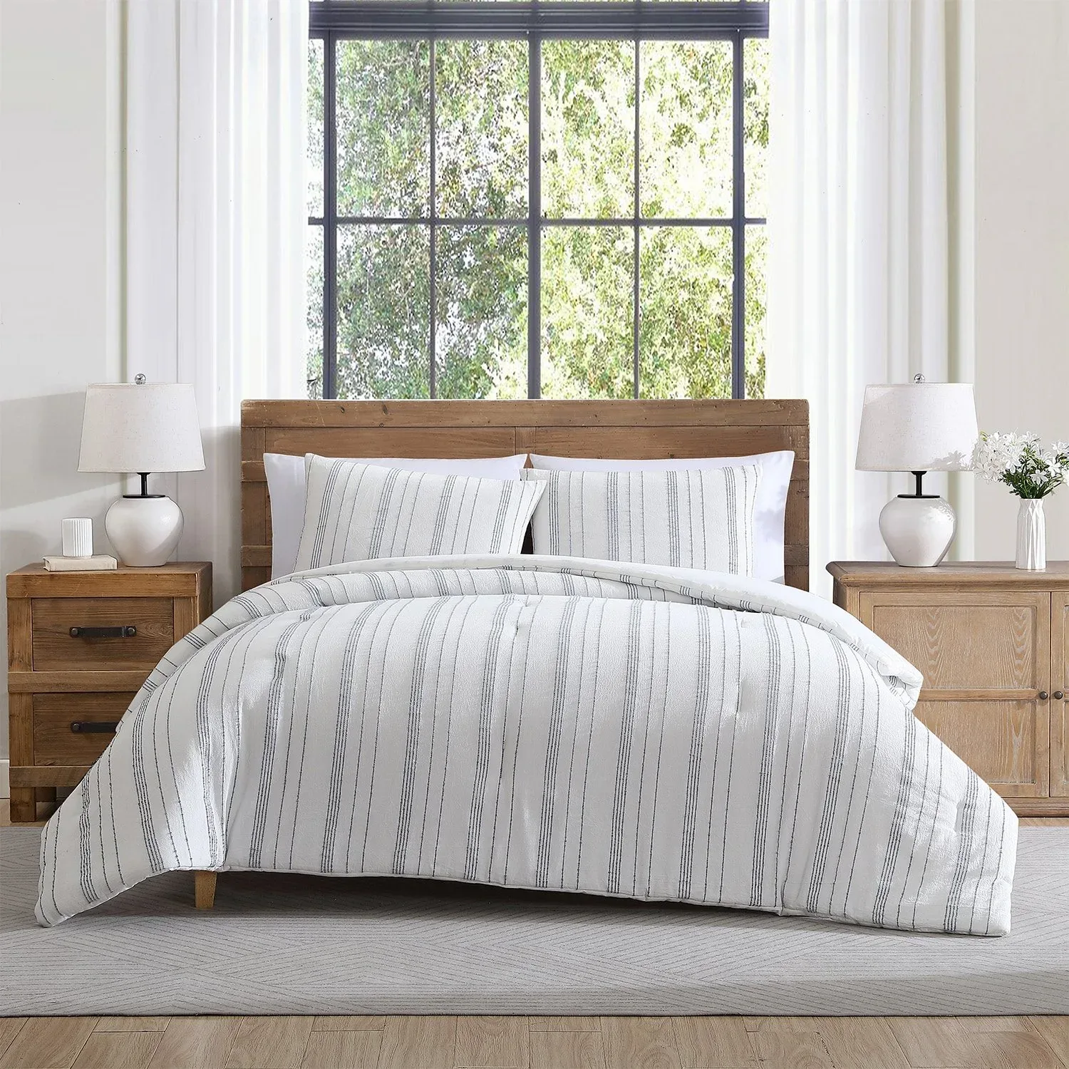 Tahari Home 3-Piece Cotton Comforter Set, Assorted Sizes - Image 12