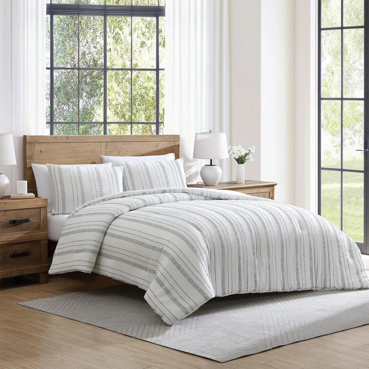 Tahari Home 3-Piece Cotton Comforter Set, Assorted Sizes - Image 14