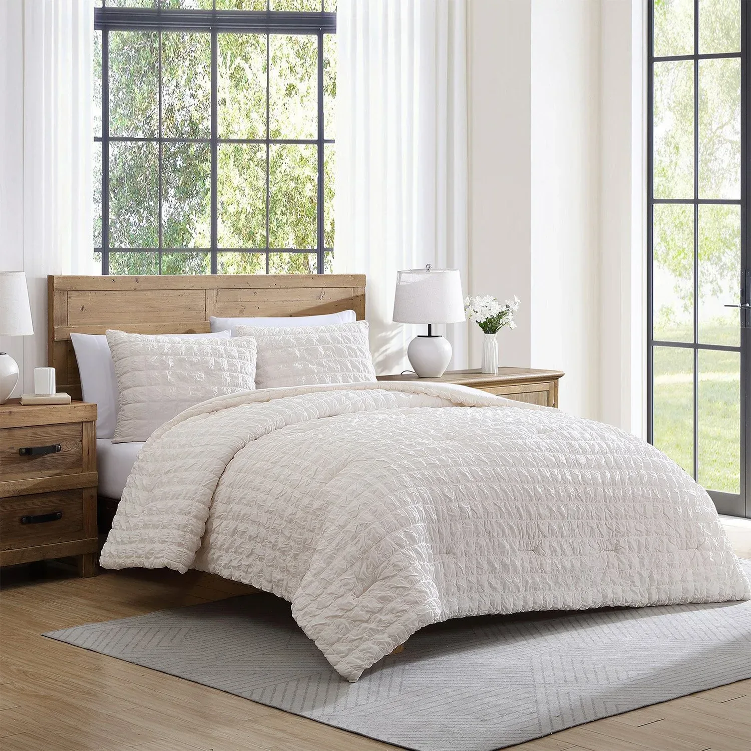 Tahari Home 3-Piece Cotton Comforter Set, Assorted Sizes - Image 2