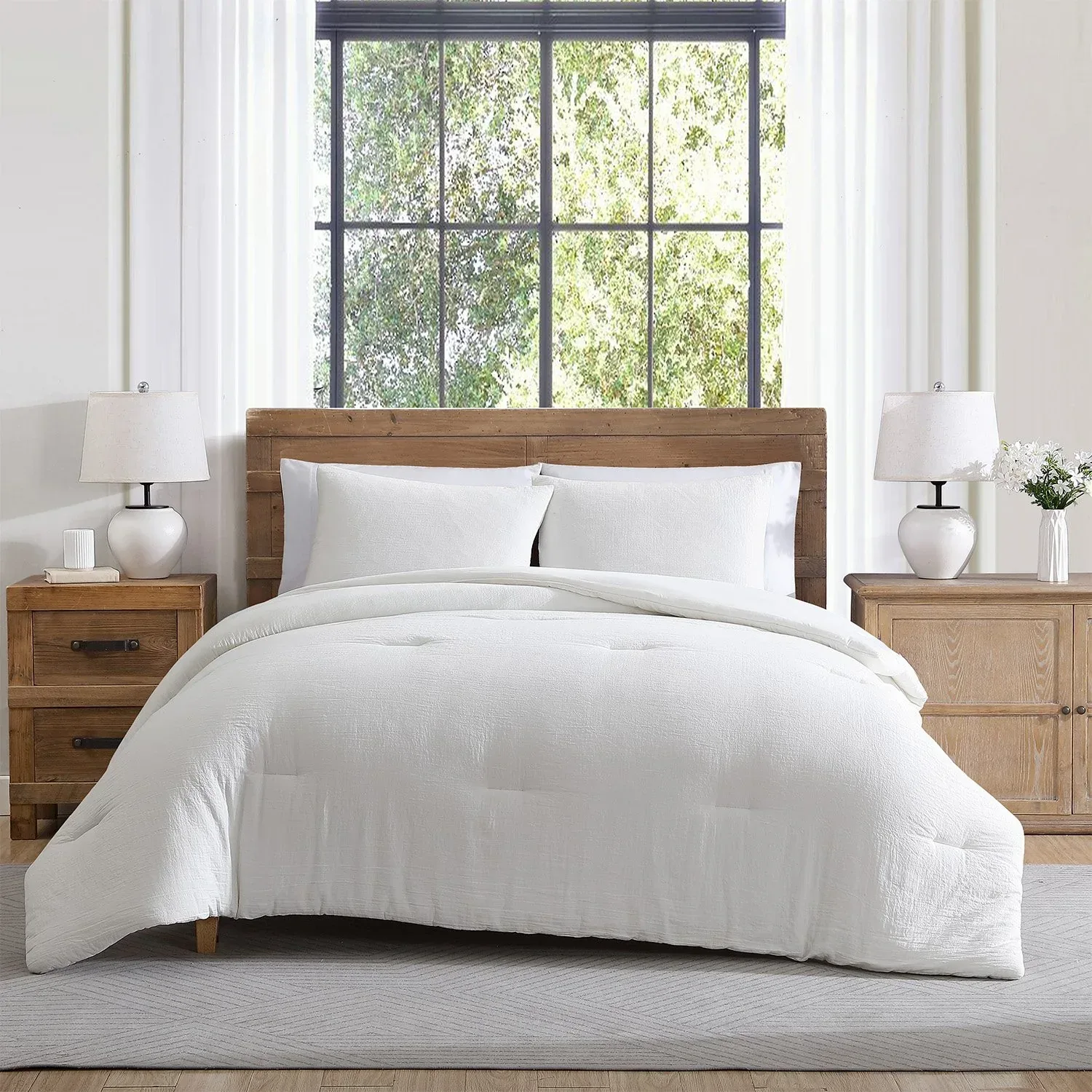 Tahari Home 3-Piece Cotton Comforter Set, Assorted Sizes - Image 7