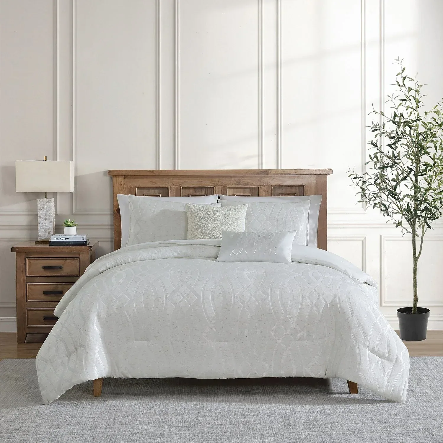 Tahari Home 5-Piece Jacquard Comforter Set, Assorted Sizes - Image 22