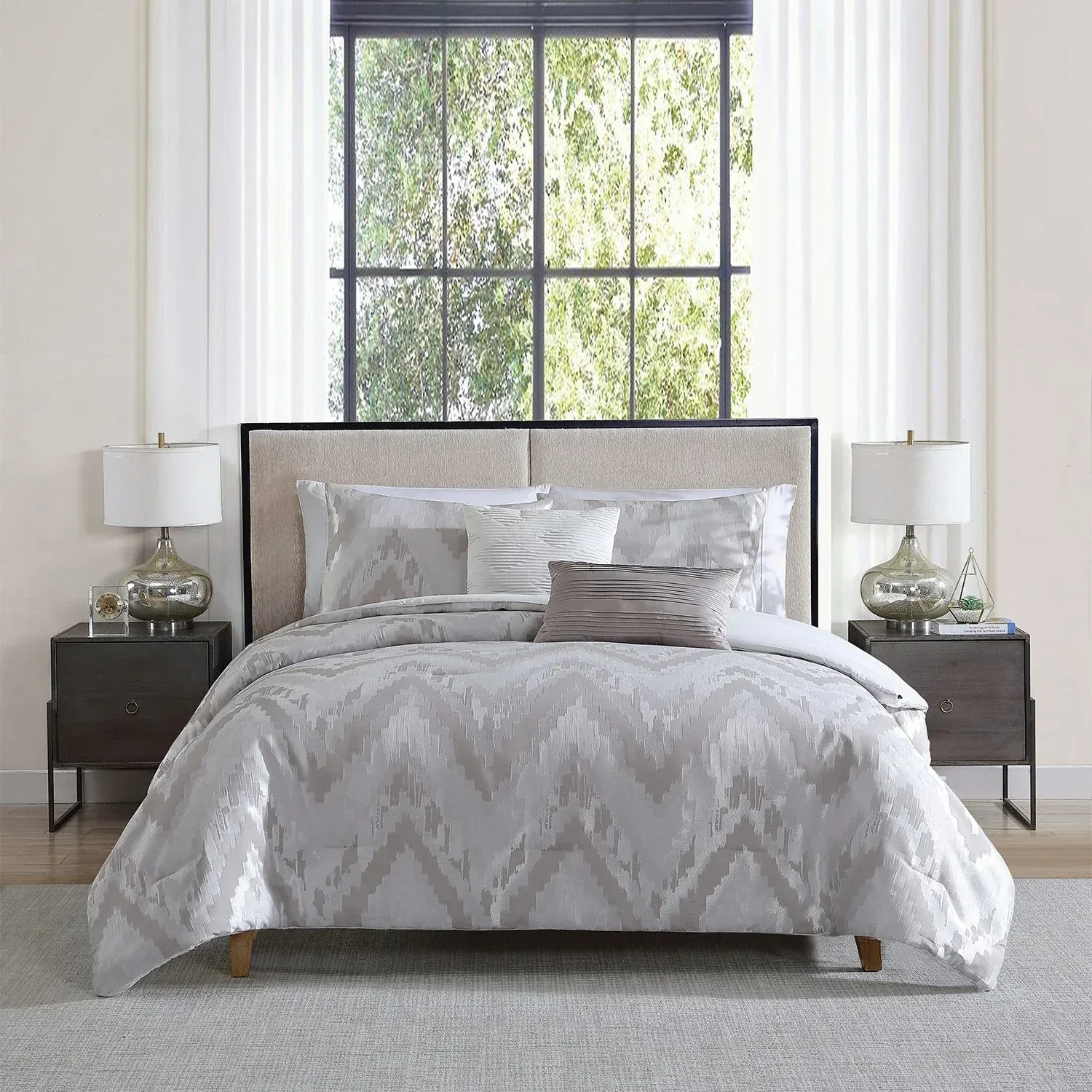 Tahari Home 5-Piece Jacquard Comforter Set, Assorted Sizes - Image 36