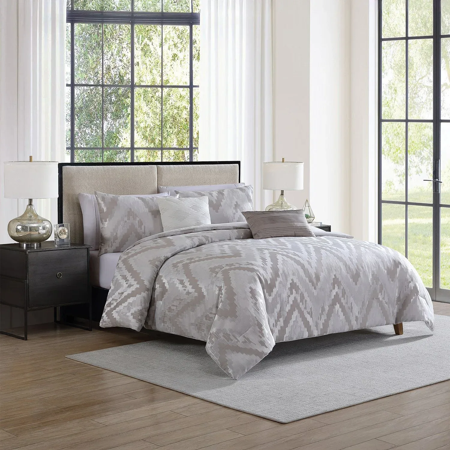 Tahari Home 5-Piece Jacquard Comforter Set, Assorted Sizes - Image 38