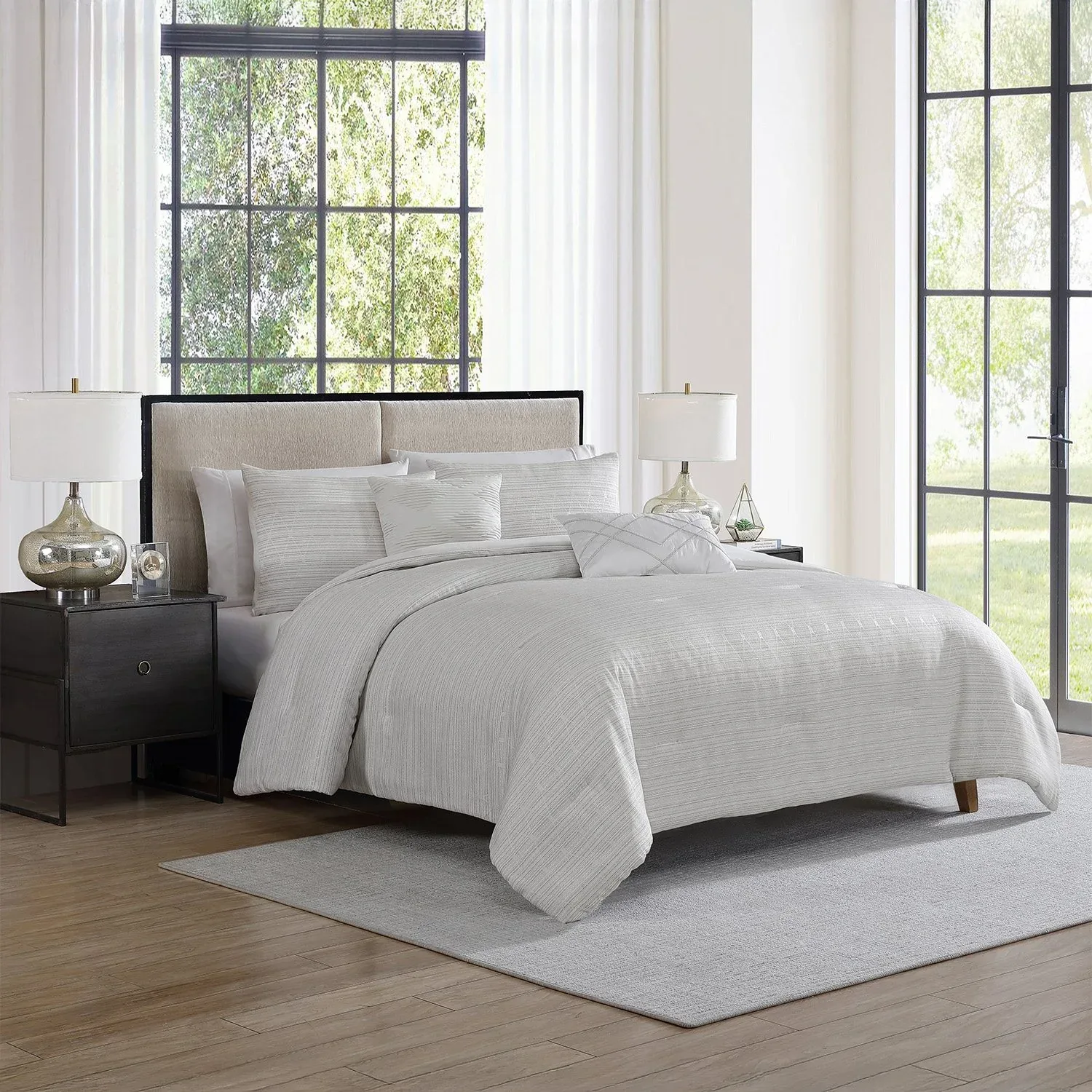 Tahari Home 5-Piece Jacquard Comforter Set, Assorted Sizes - Image 44