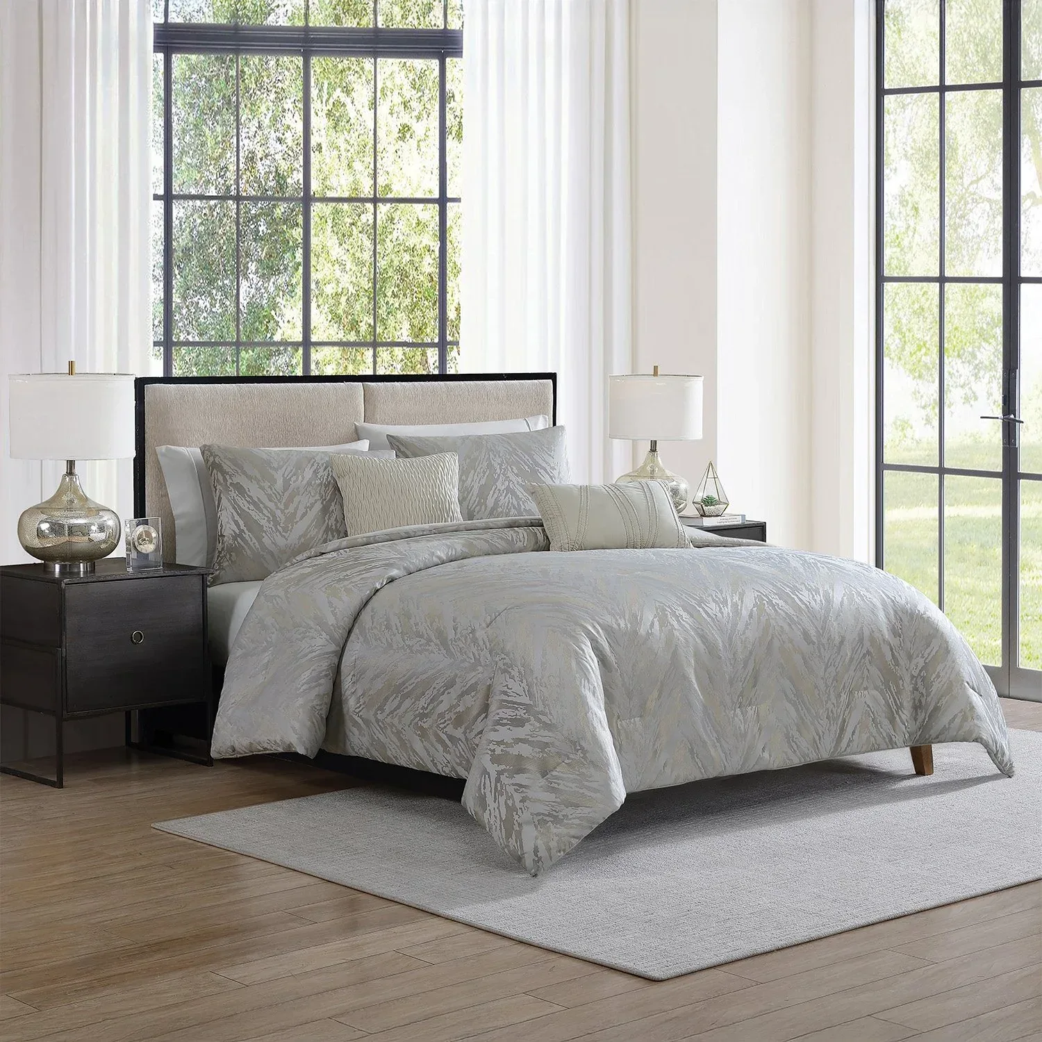 Tahari Home 5-Piece Jacquard Comforter Set, Assorted Sizes - Image 52