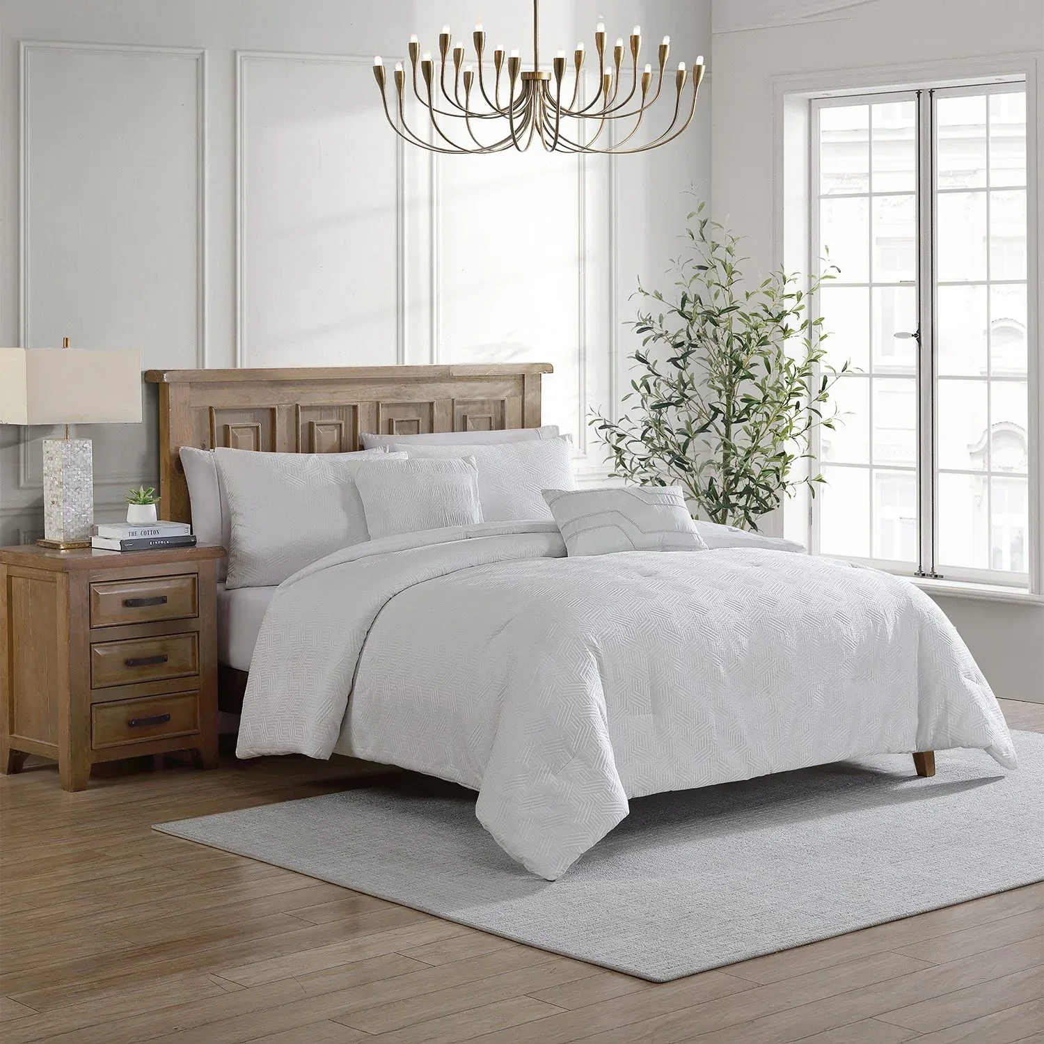 Tahari Home 5-Piece Jacquard Comforter Set, Assorted Sizes - Image 59