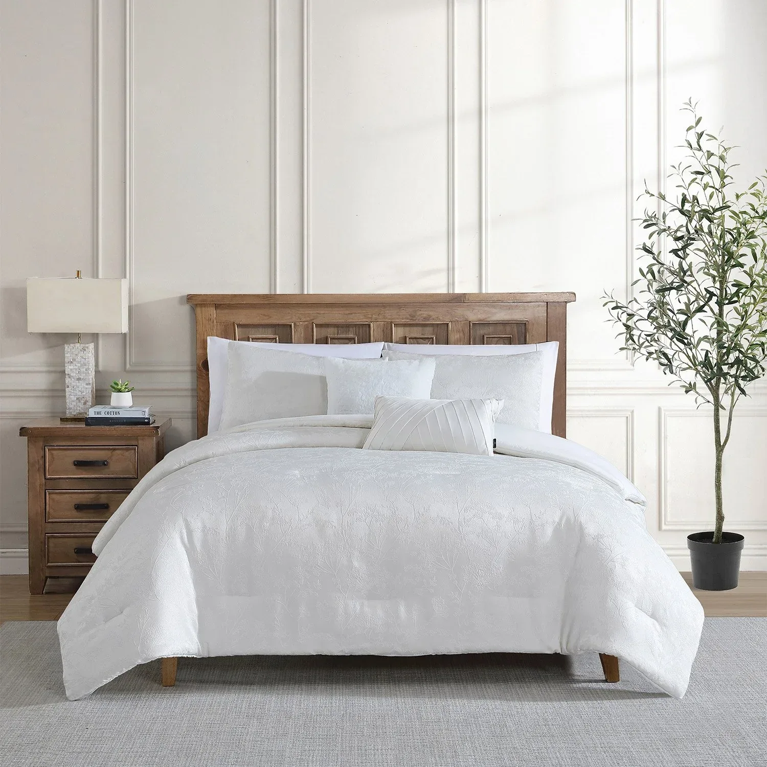 Tahari Home 5-Piece Jacquard Comforter Set, Assorted Sizes - Image 8