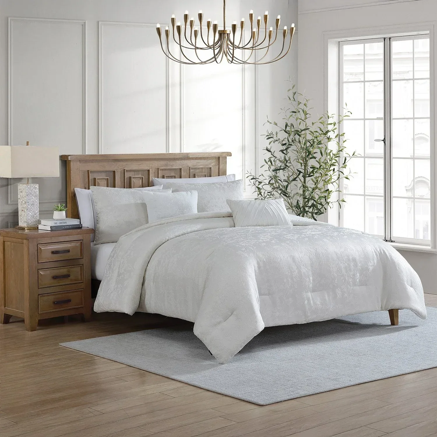 Tahari Home 5-Piece Jacquard Comforter Set, Assorted Sizes - Image 9