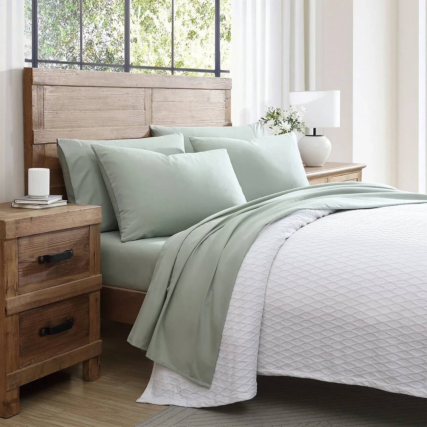 Tahari Home 6-Piece Microfiber Sheet Set, Assorted Sizes - Image 5
