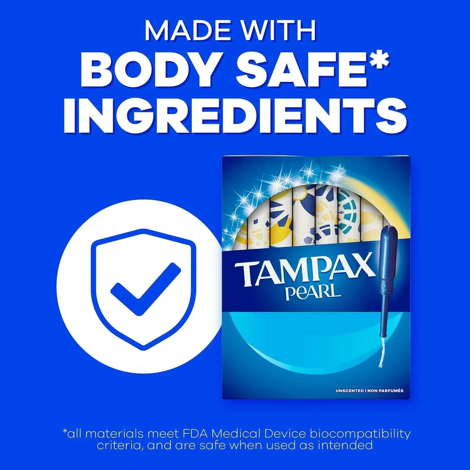 Tampax Pearl Tampons Trio Pack, Unscented, 86 ct. - Image 8