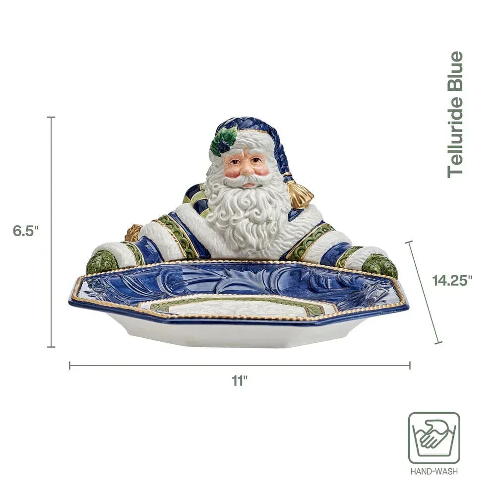Telluride Blue Santa Serving Bowl - Image 3
