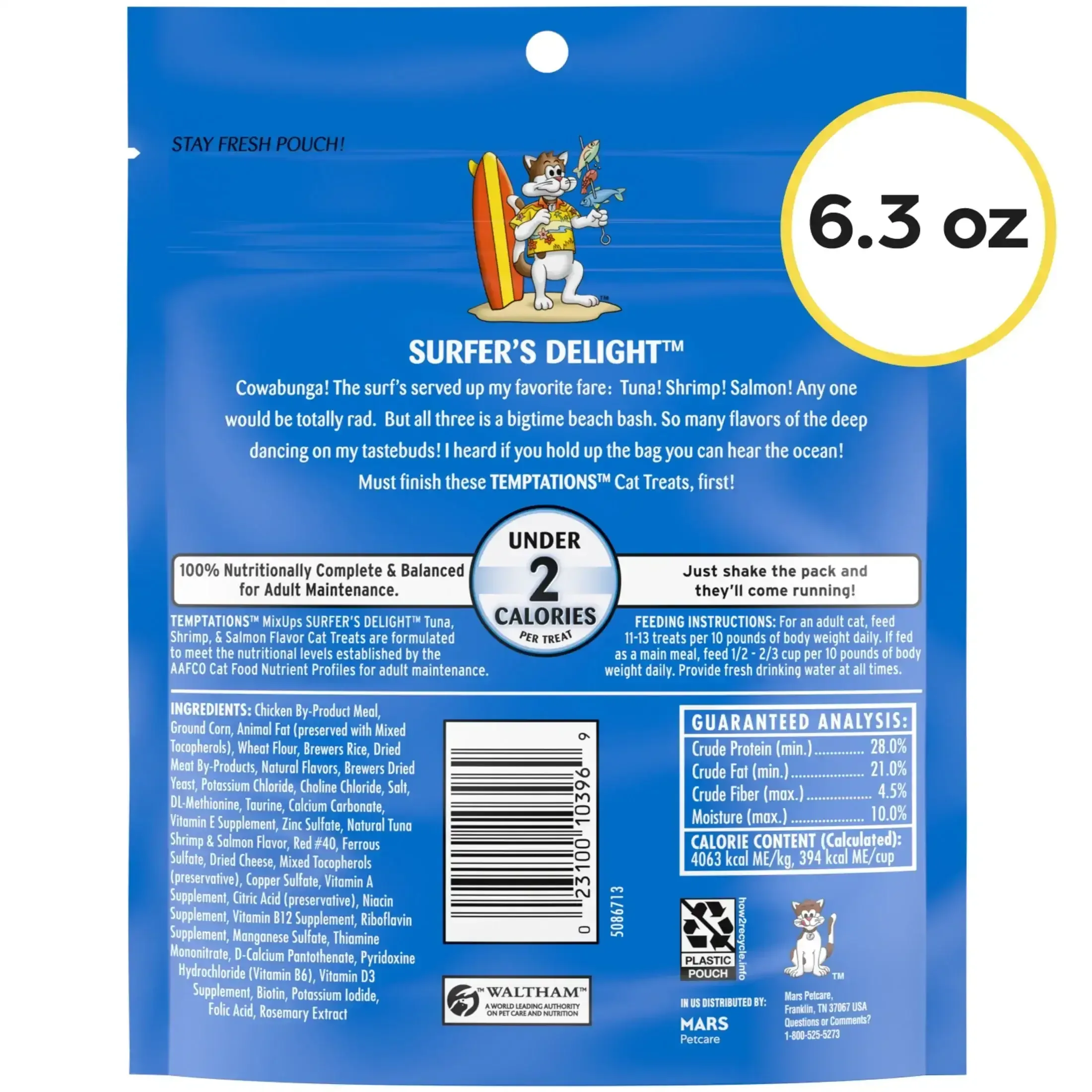 Temptations Mixups Surfer'S Delight Flavor Crunchy And Soft Cat Treats - Image 8