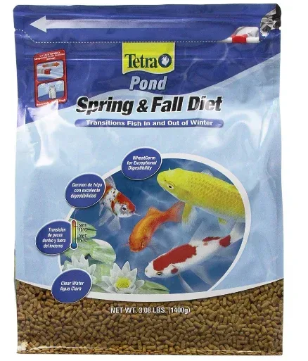 Tetra Pond Spring and Fall Diet 3.08 Pounds, Pond Fish Food, for Goldfish and Koi, Pellets - Image 3