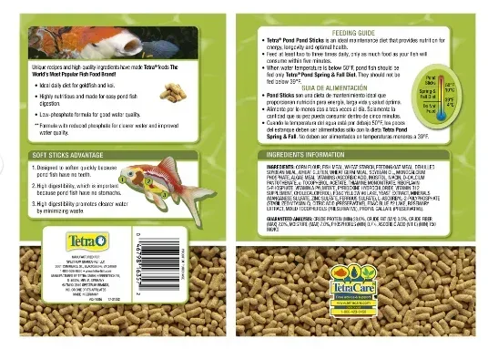 Tetra Pond Sticks 2.65 Pounds, Pond Fish Food, for Goldfish and Ko - Image 2