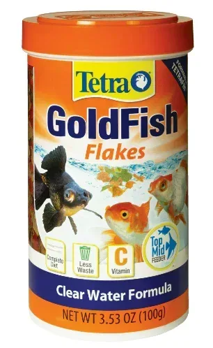Tetra TetraFin Balanced Diet Goldfish Flake Food for Optimal Health, 3.53 Ounces
