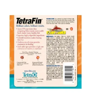Tetra TetraMin Tropical Food Crisps, Tropical Fish- 3.28 oz - Image 2