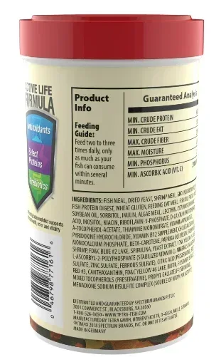Tetra Tropical Color Fish Food Flakes 2.2 Ounces, Clear Water Advanced Formula - Image 2