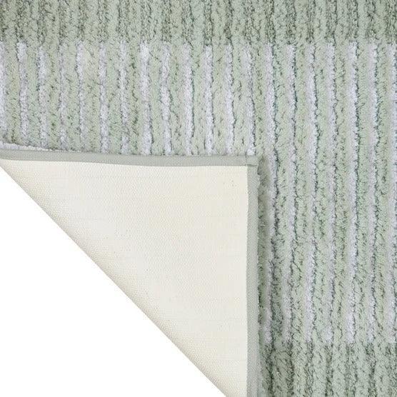 Textured Stripe Microfiber Bath Rug - Image 12