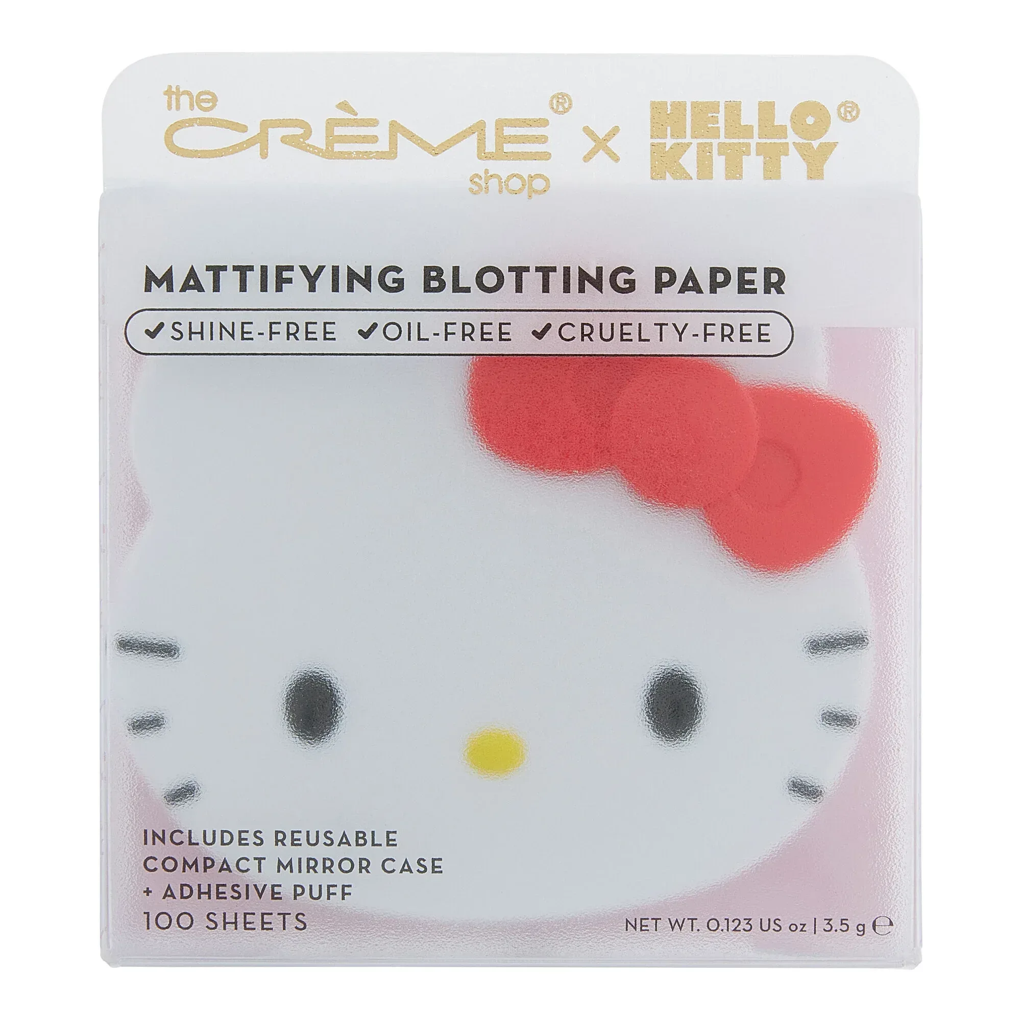 The Creme Shop Hello Kitty Mattifying Blotting Paper and Reusable Mirror Compact + 2 Refills Set - Image 3