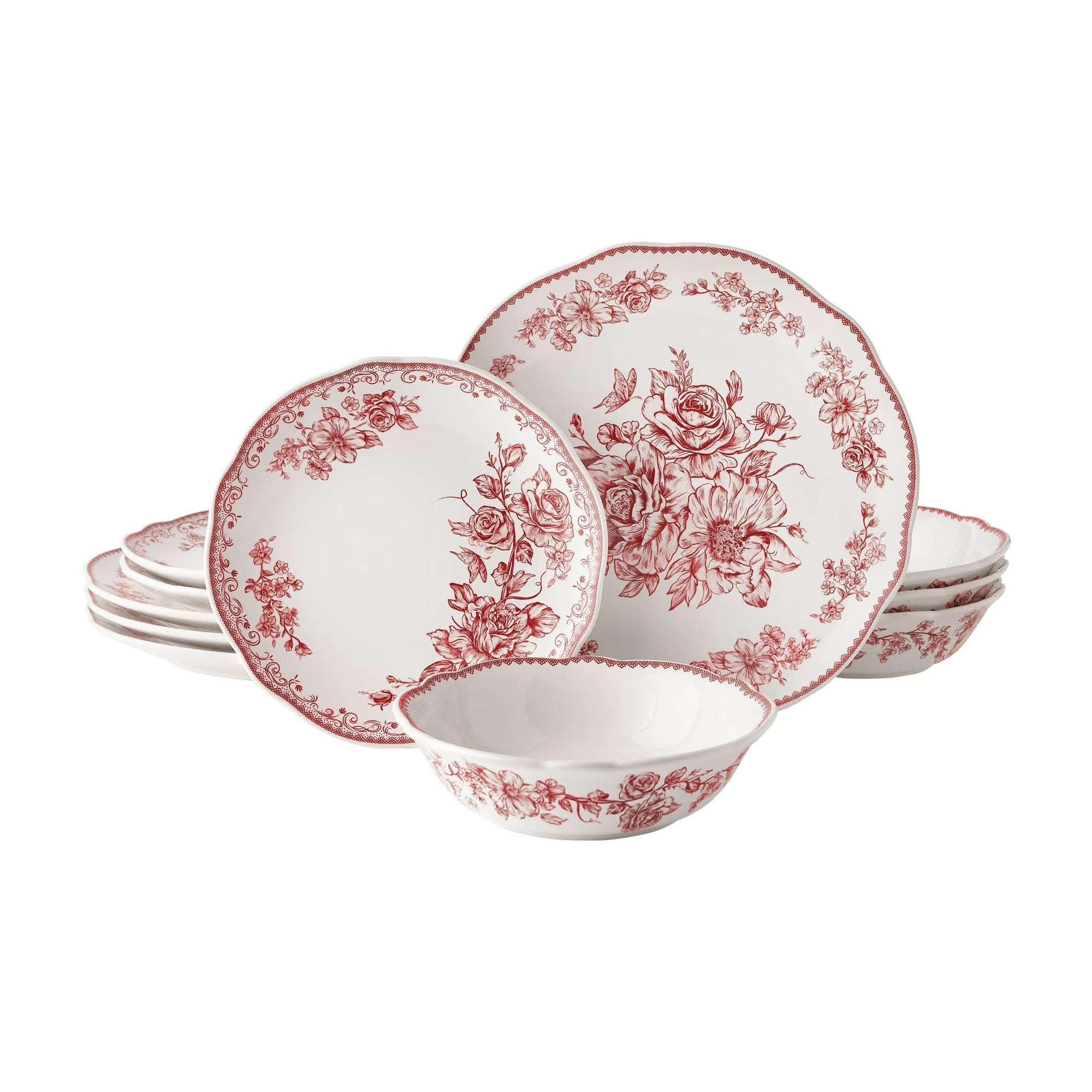 The Pioneer Woman Agatha 12-Piece Stoneware Dinnerware Set - Image 14