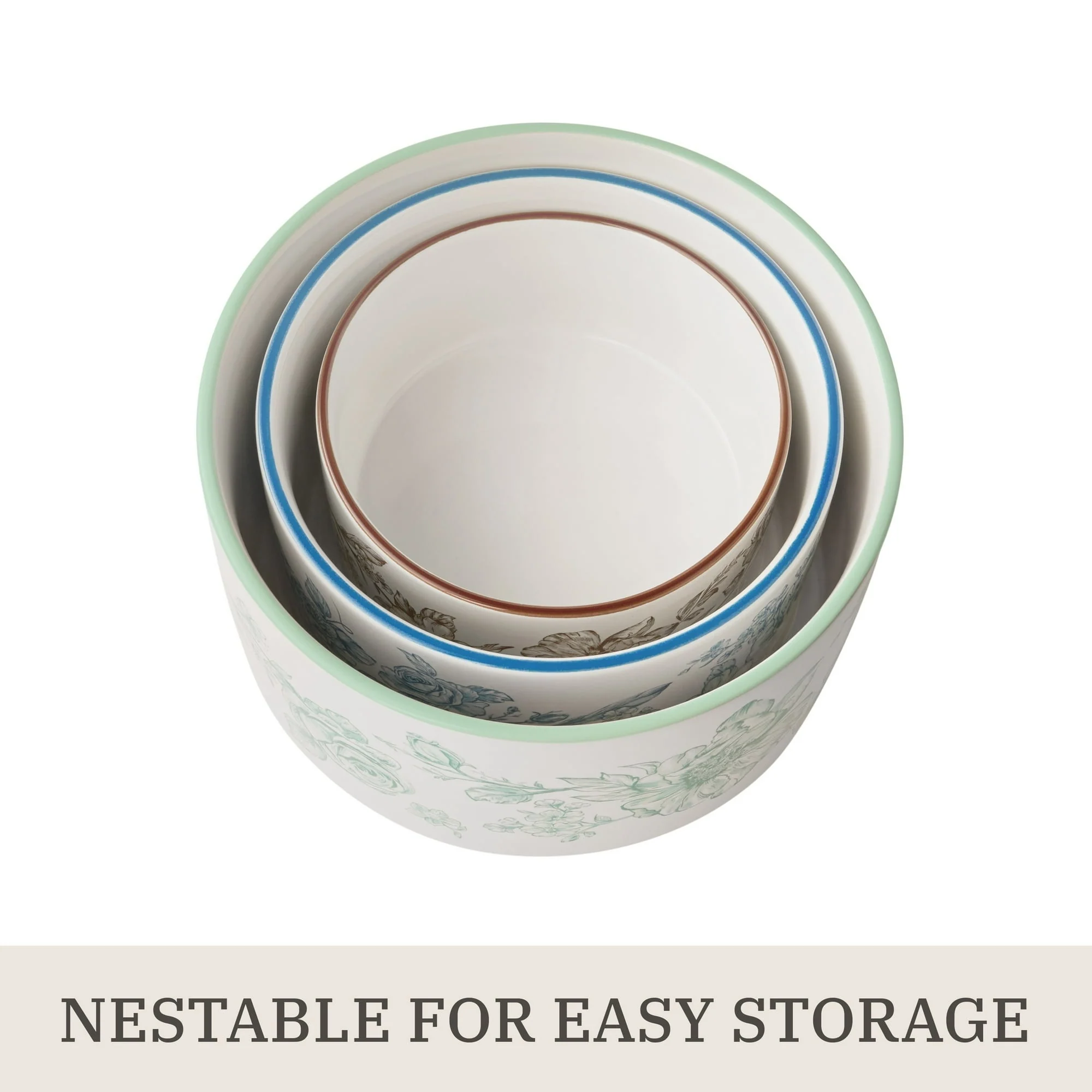 The Pioneer Woman Agatha 6-Piece Nesting Baker Set With Lids - Image 4