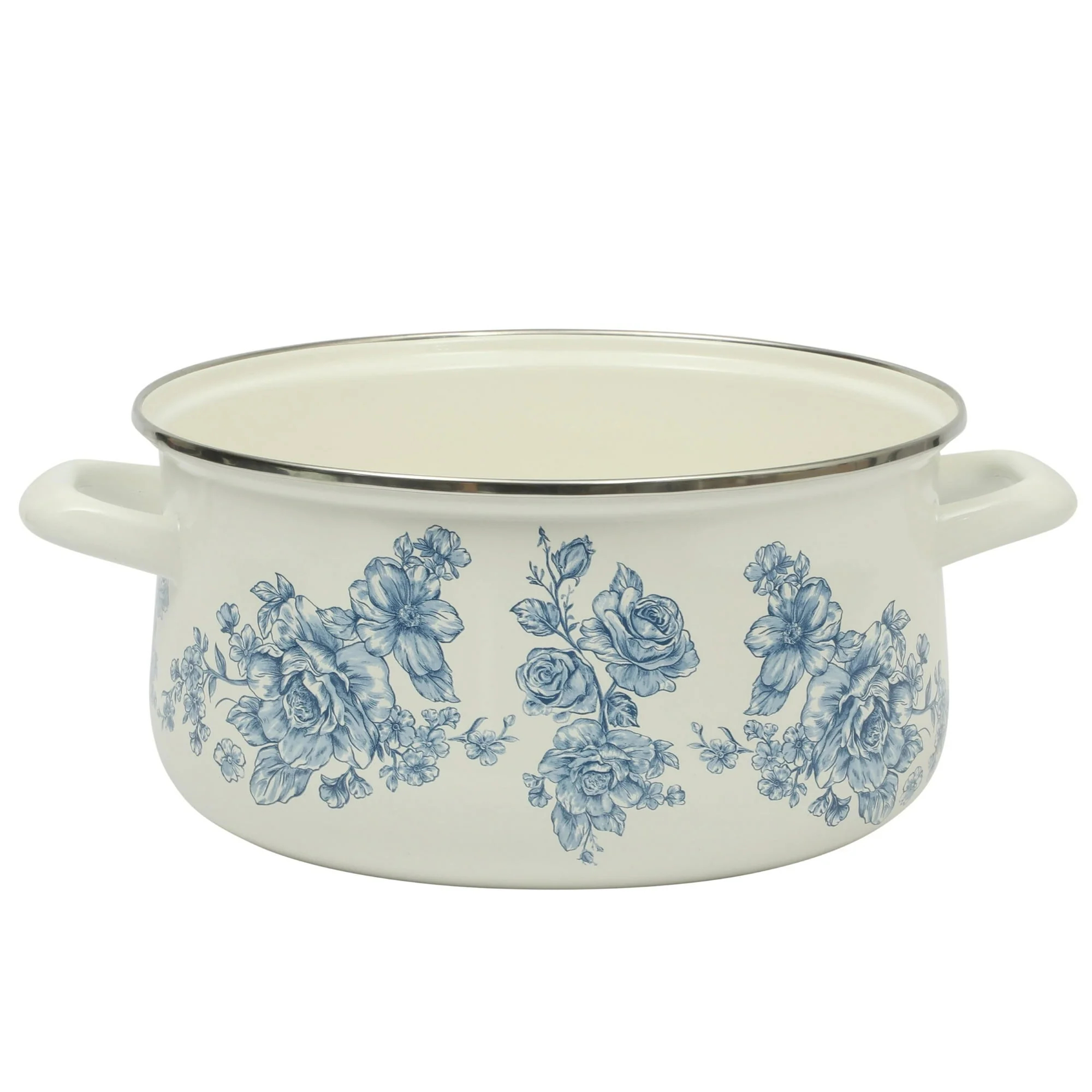 The Pioneer Woman Agatha Enamel-on-Steel 6-Quart Dutch Oven, Blue - Image 4