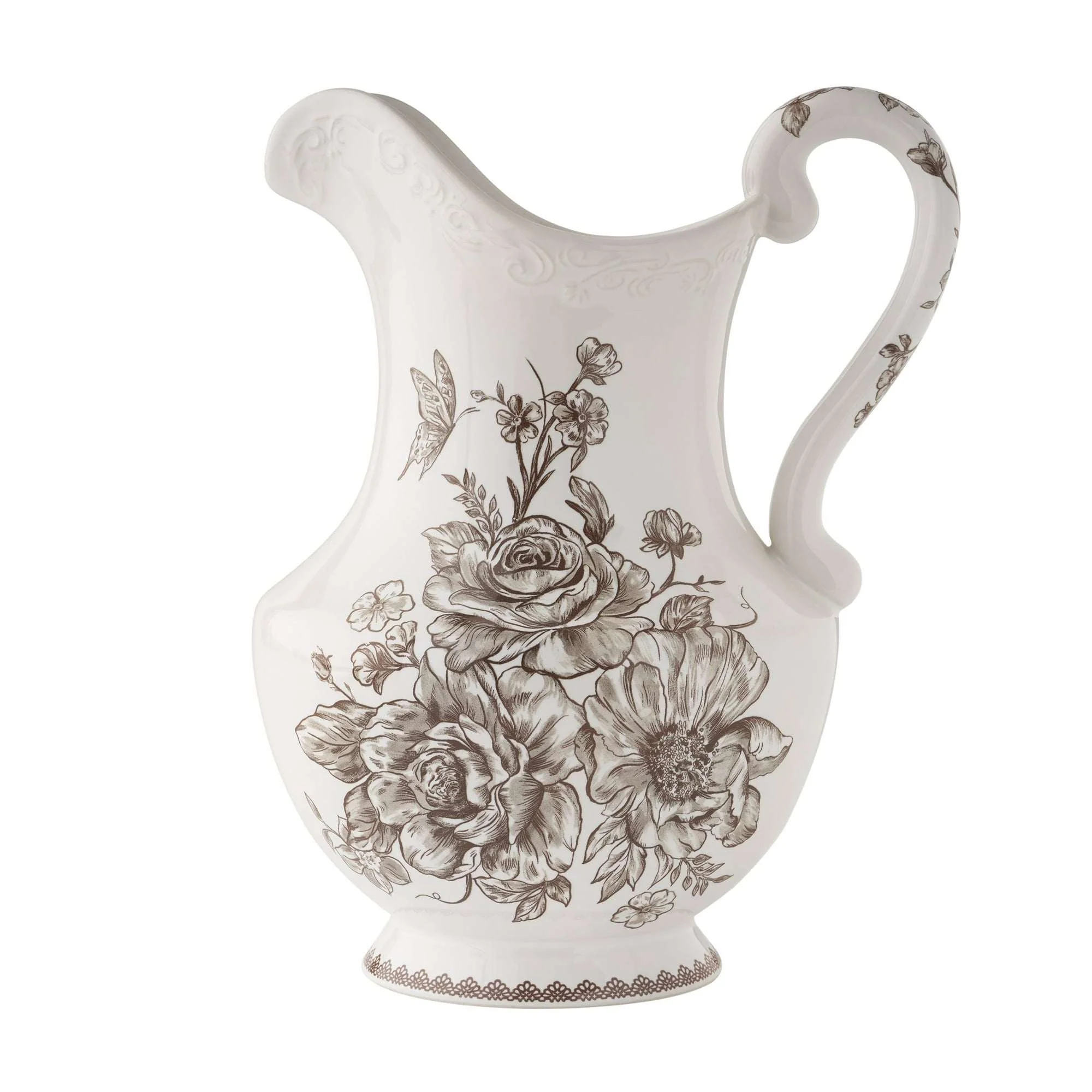 The Pioneer Woman Agatha Stoneware 2-Quart Pitcher, Blue - Image 5