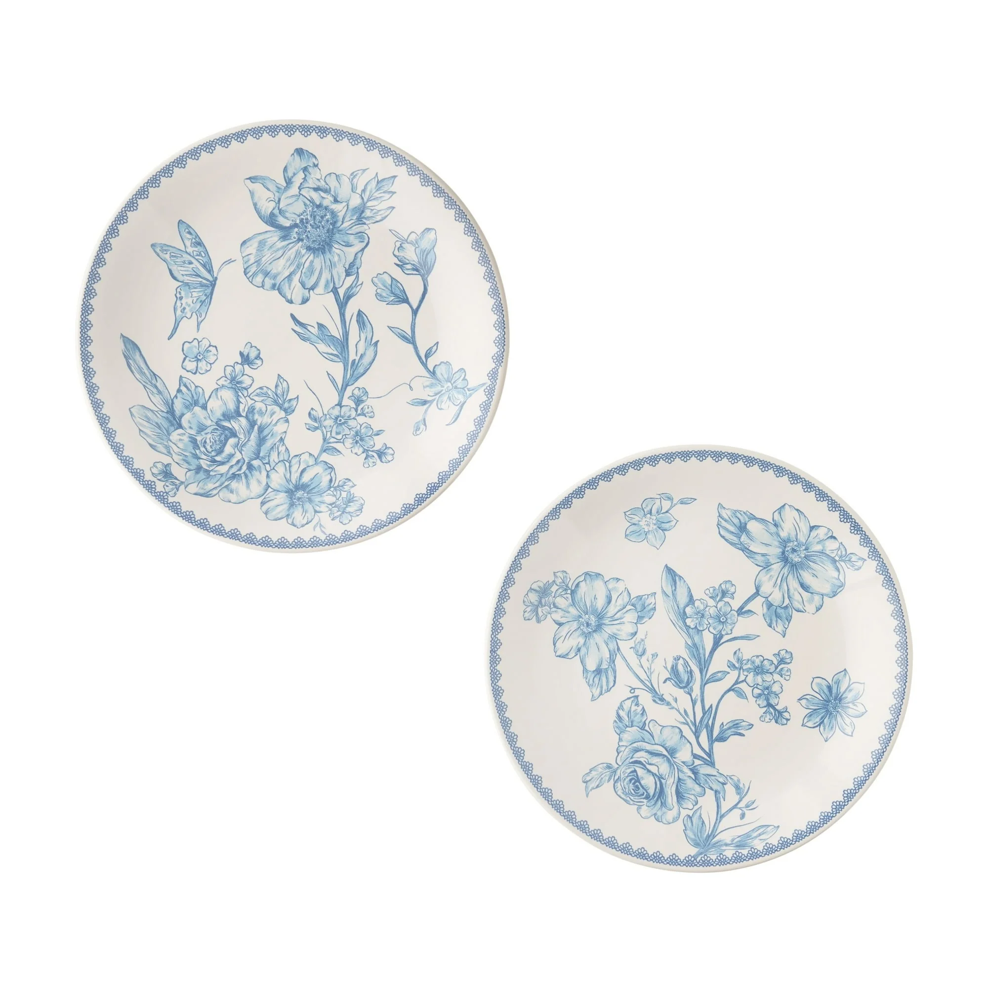 The Pioneer Woman Agatha Stoneware Appetizer Plate, Blue, Set of 6 - Image 3